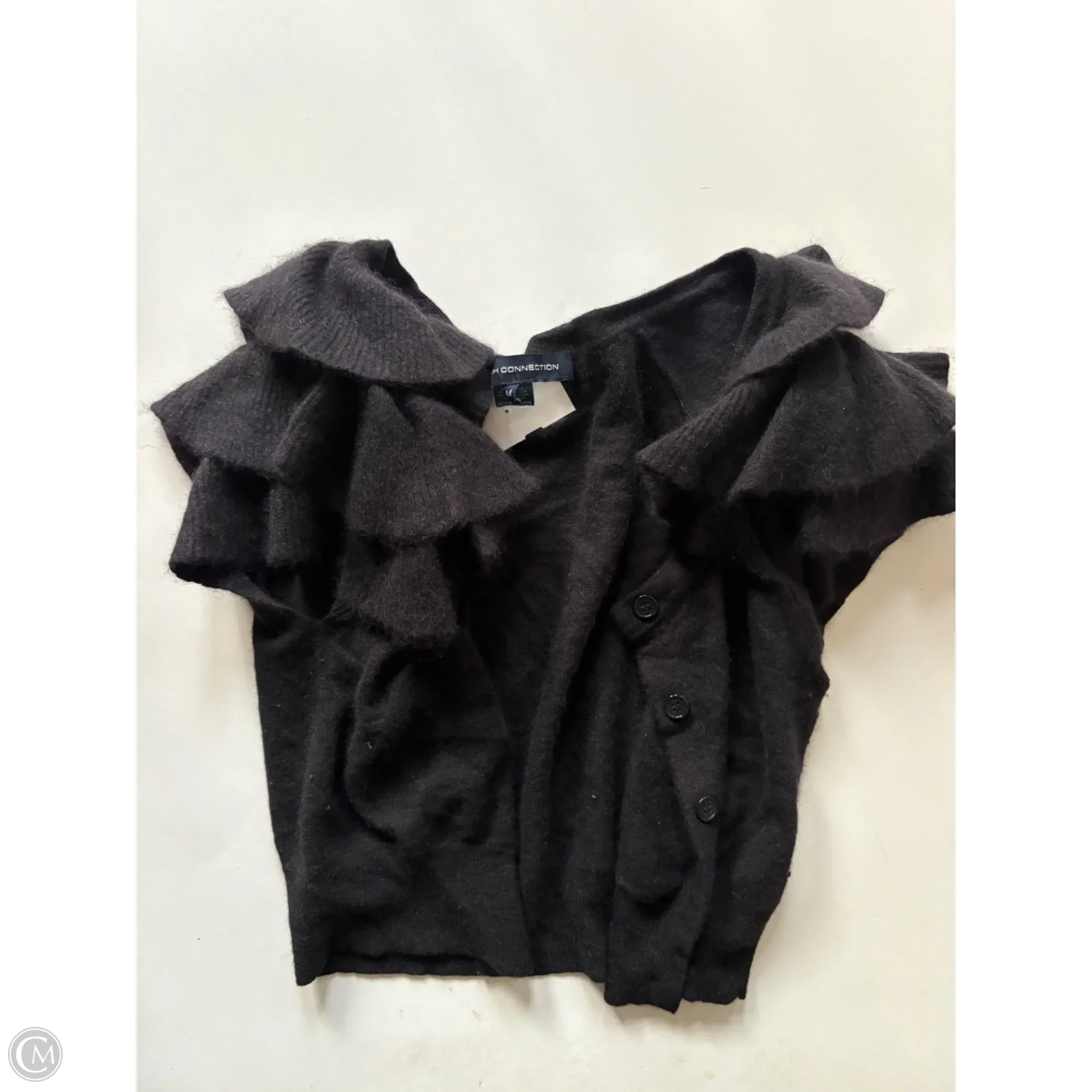 Sweater Cardigan By French Connection In Black, Size: M - Image 1