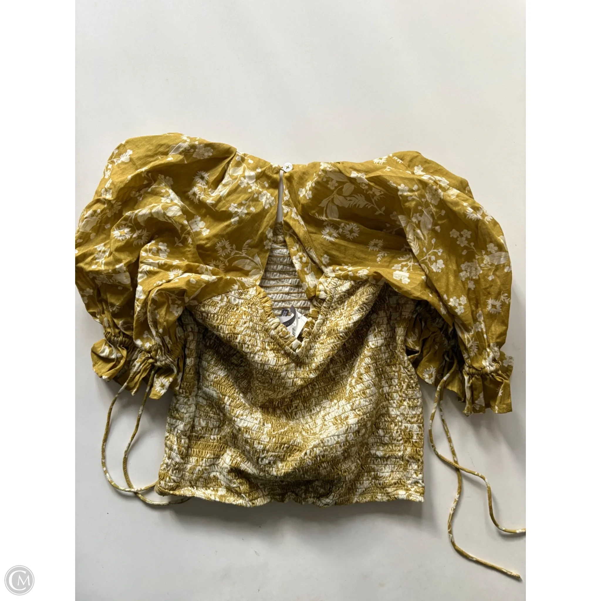 Top Short Sleeve By Anthropologie In Green, Size: Xs - Image 2