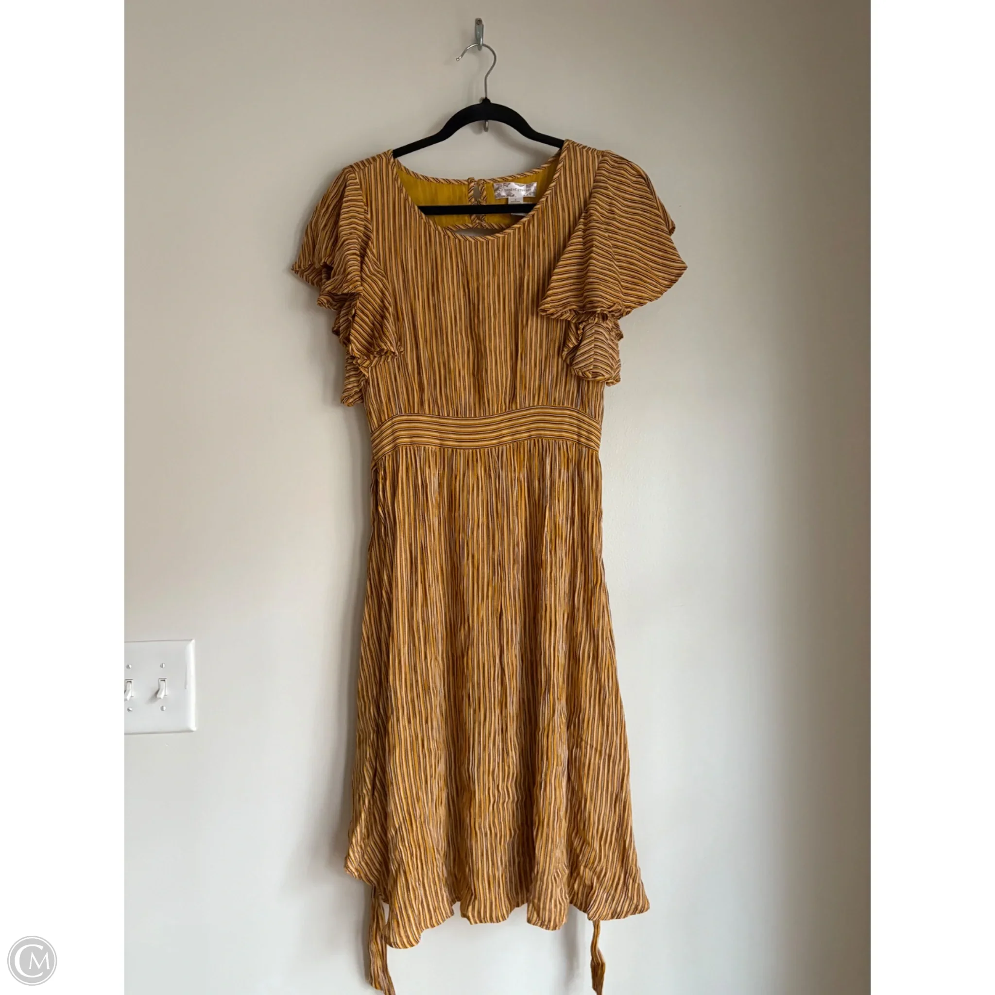 Dress Casual Midi By Band Of Gypsies In Striped Pattern, Size: S - Image 1