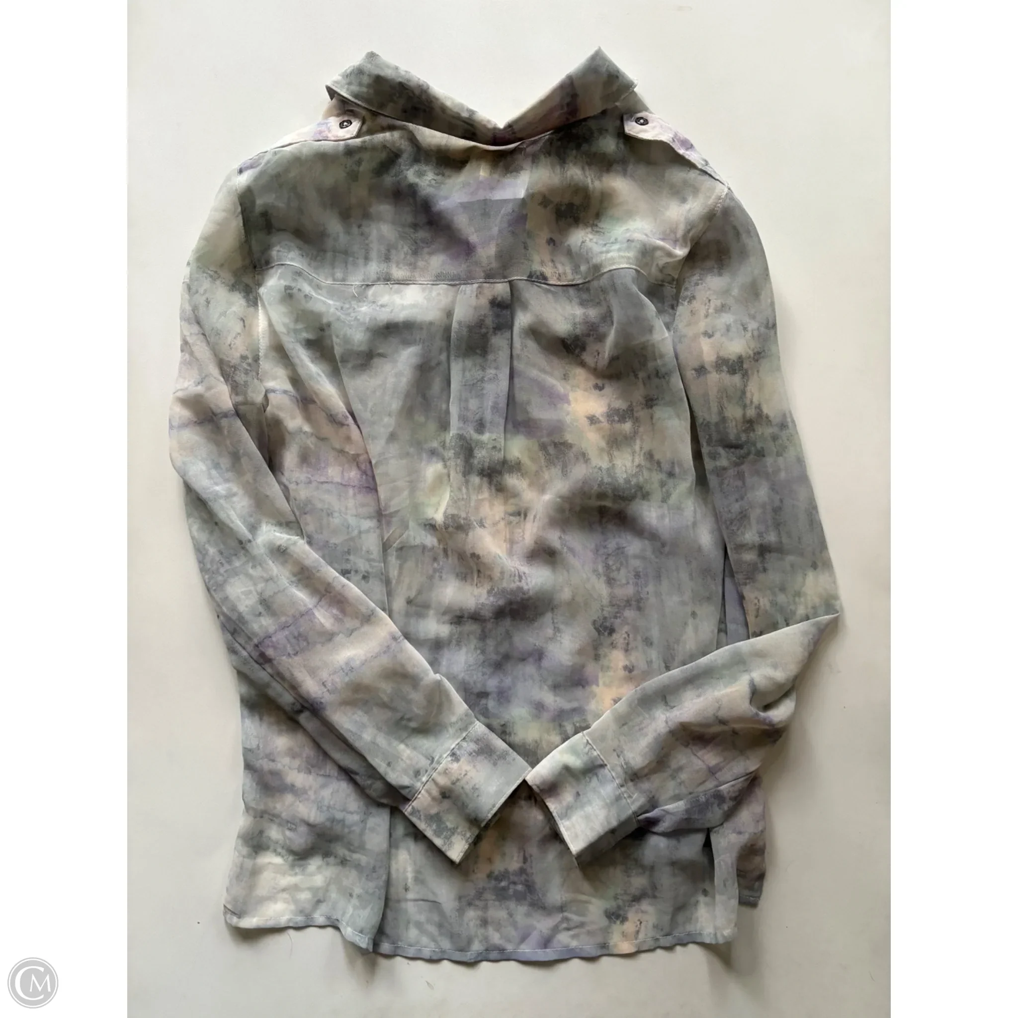 Blouse Long Sleeve By Silence And Noise In Multi-colored, Size: M - Image 2