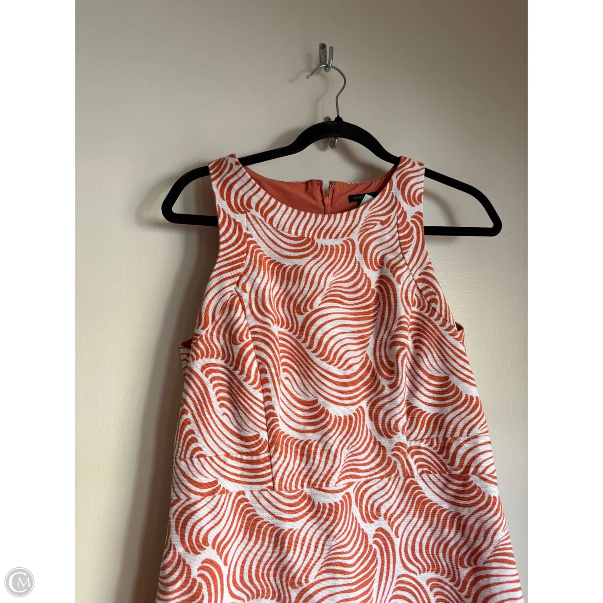 Dress Casual Maxi By Ann Taylor In Orange, Size: S - Image 3