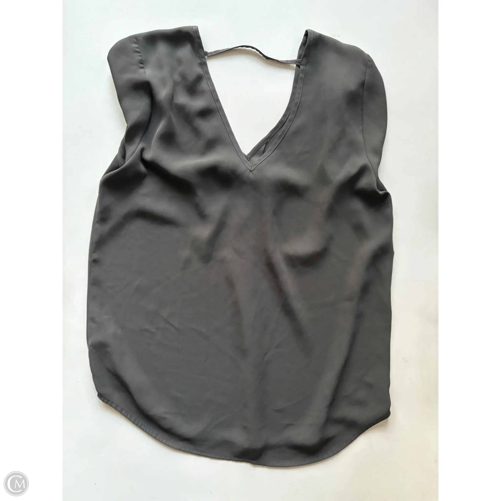 Blouse Sleeveless By Halogen In Grey, Size: S - Image 2