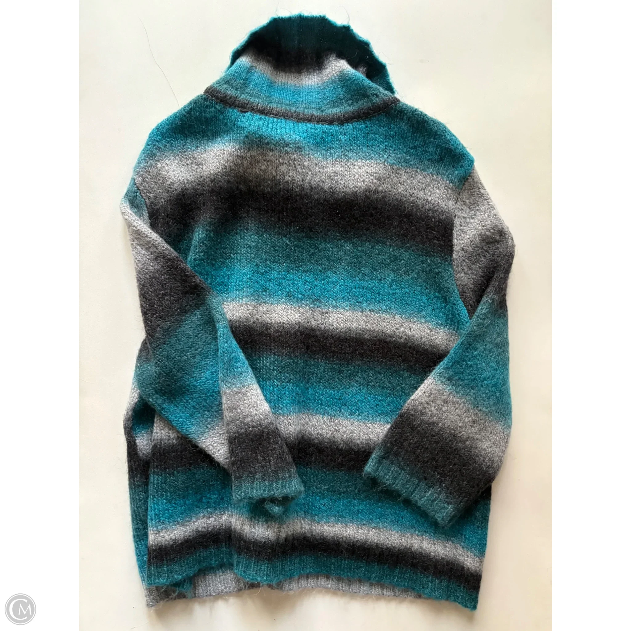 Sweater Cardigan By Peter Nygard In Blue, Size: L - Image 2