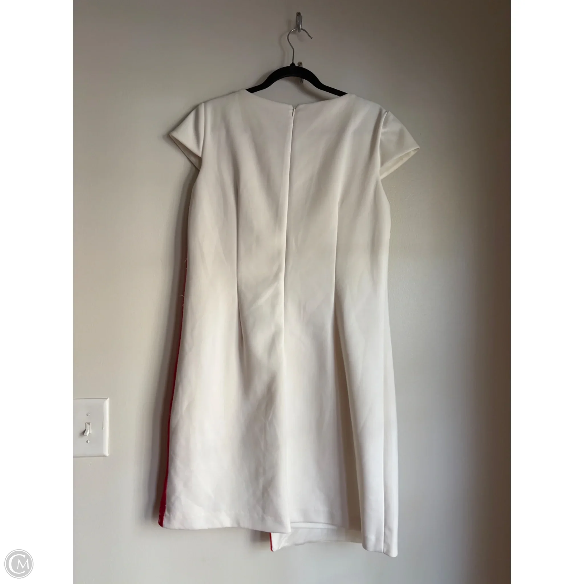 Dress Work By Leslie Fay In Red & White, Size: L - Image 2