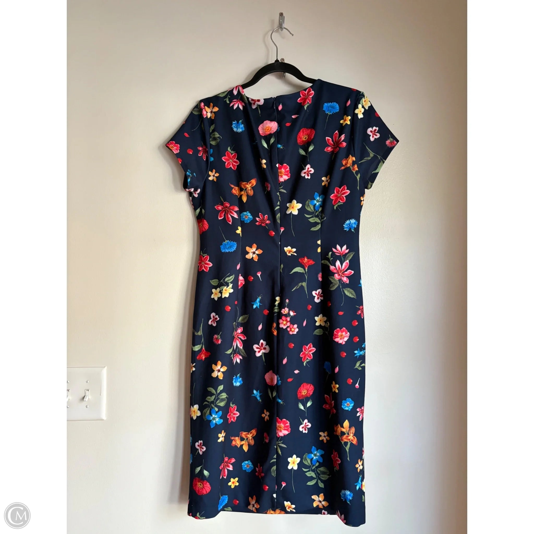 Dress Work By Tahari In Floral Print, Size: L - Image 2