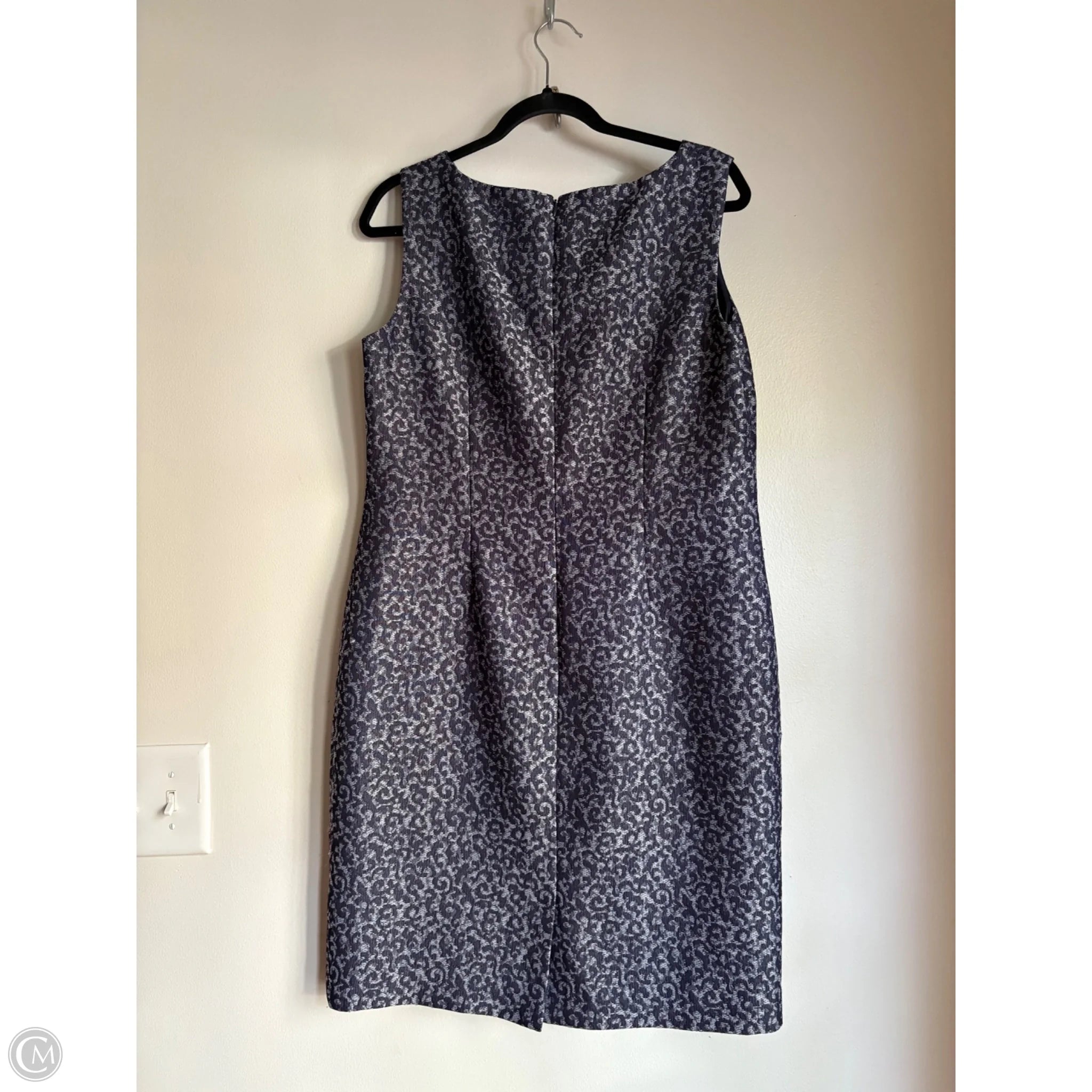 Dress Work By Jones Studio In Navy, Size: L - Image 2
