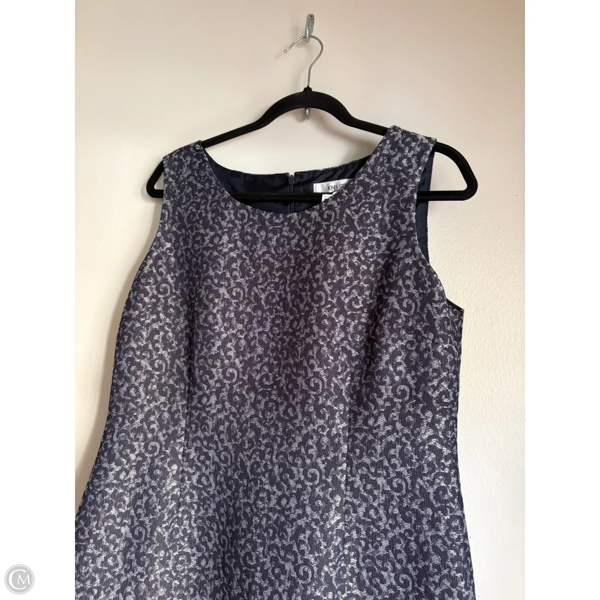 Dress Work By Jones Studio In Navy, Size: L - Image 3