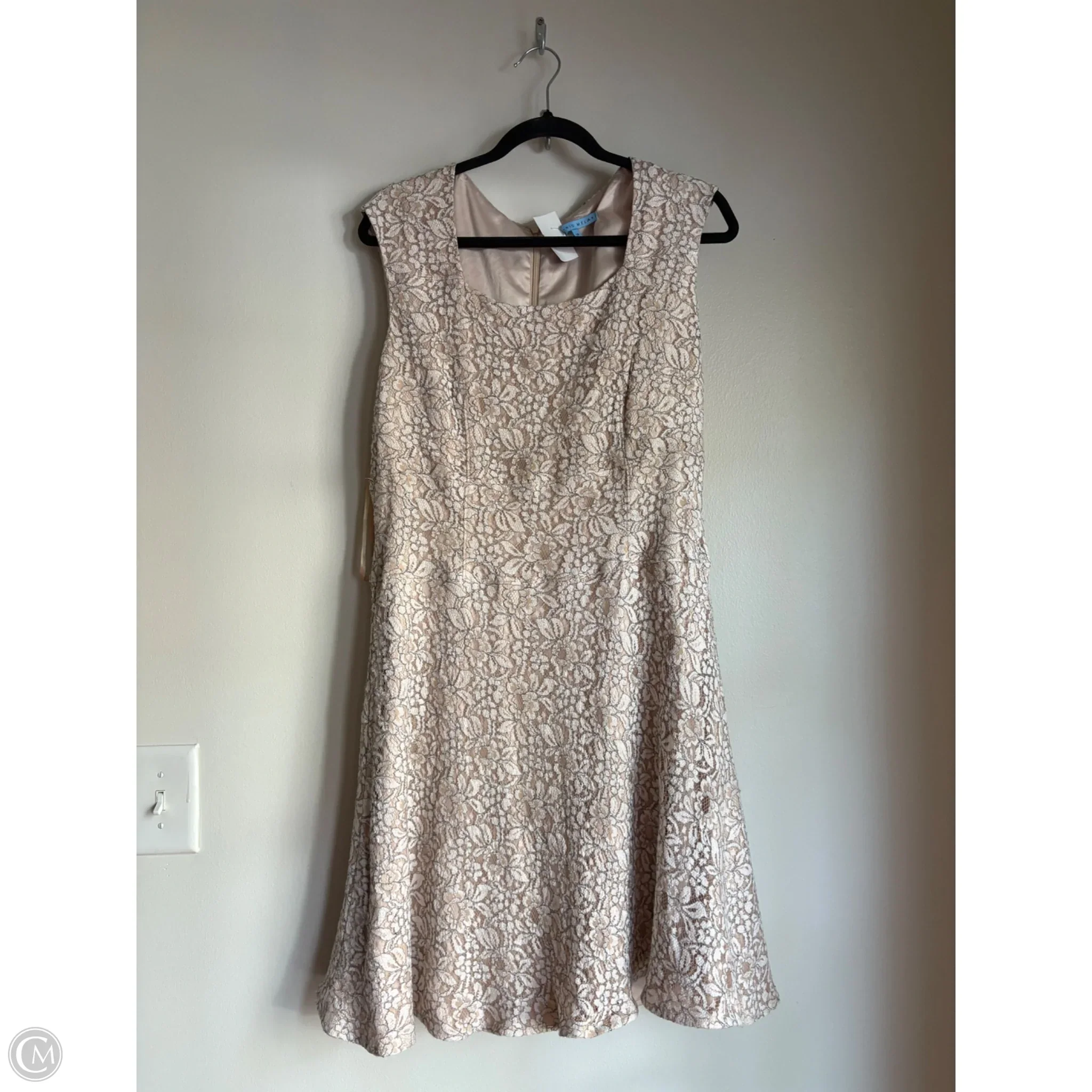 Dress Work By Antonio Melani In Cream, Size: L - Image 1