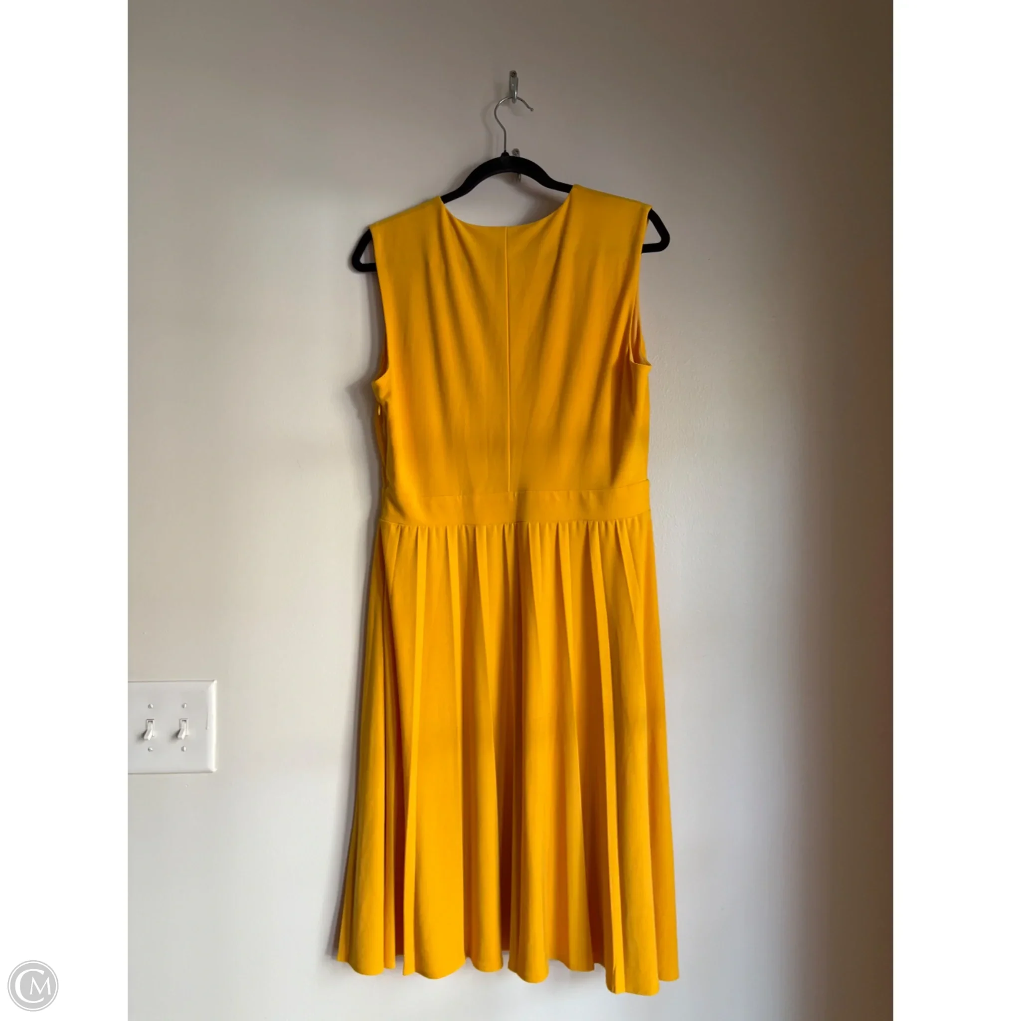 Dress Work By Tahari In Yellow, Size: L - Image 2