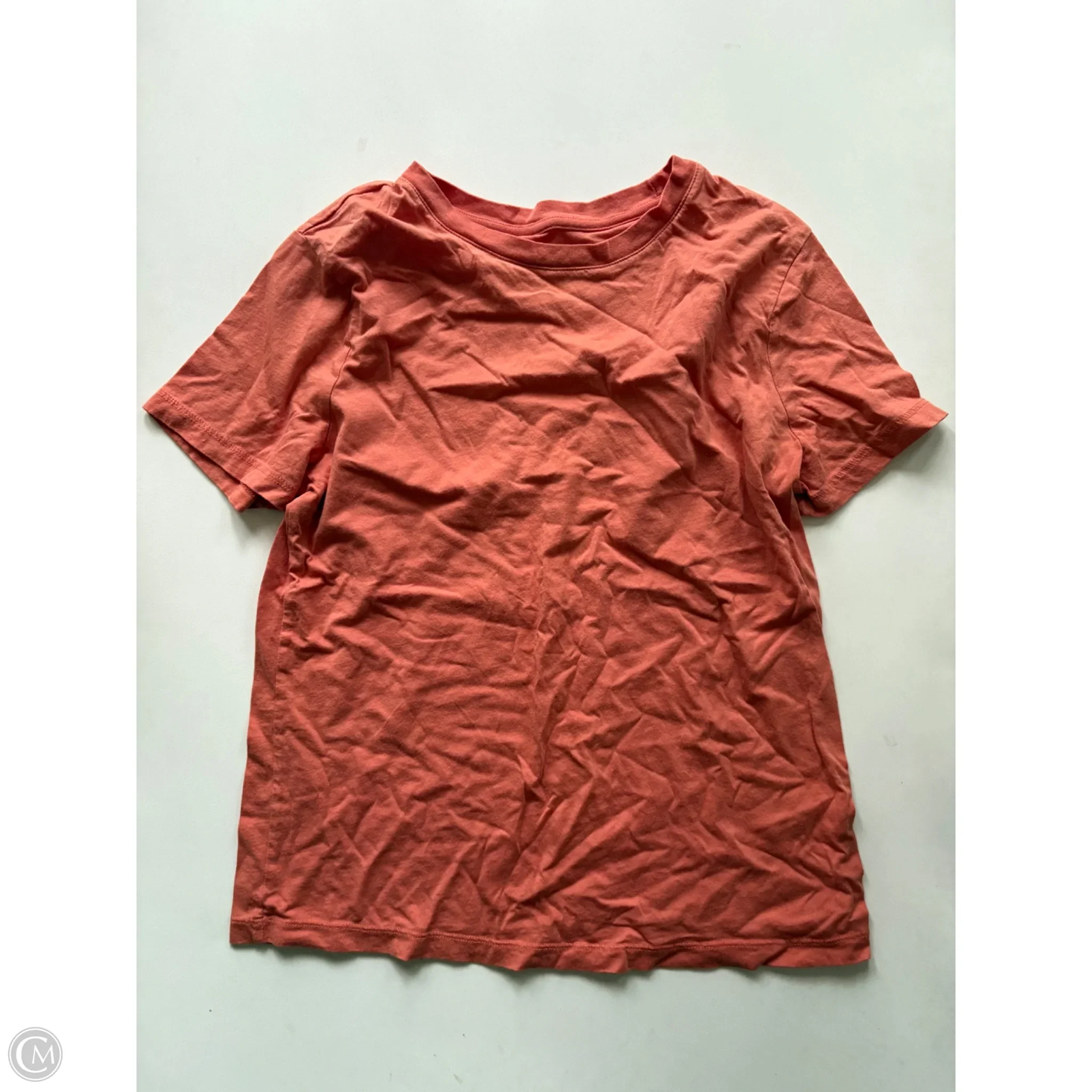Top Short Sleeve By A New Day In Orange, Size: M - Image 1