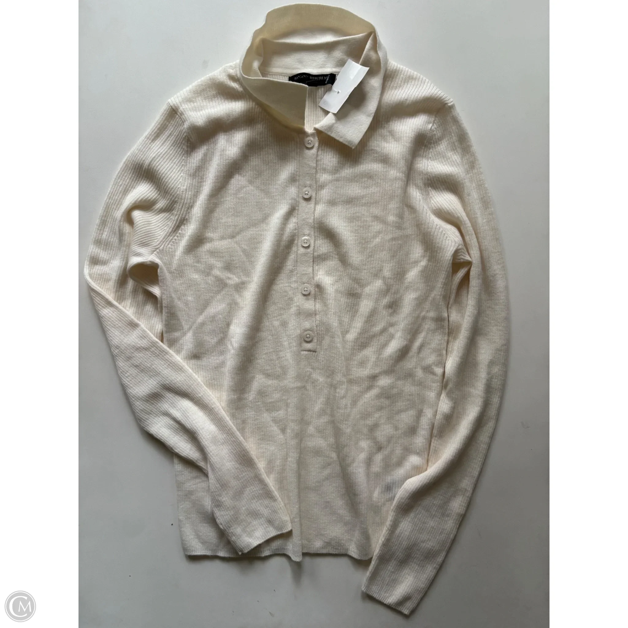 Sweater By Banana Republic In Cream, Size: M - Image 1
