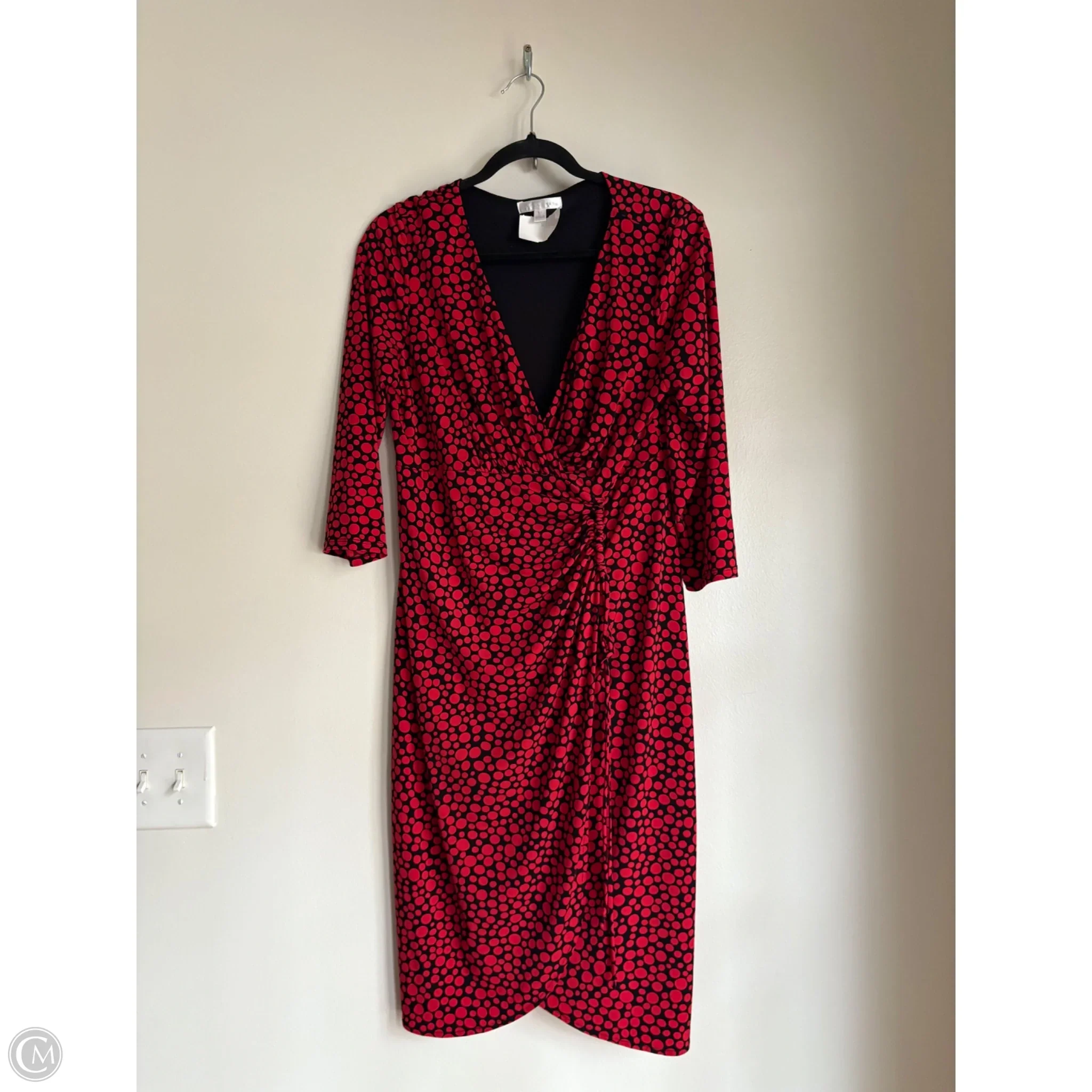 Dress Work By London Times In Red, Size: L - Image 1