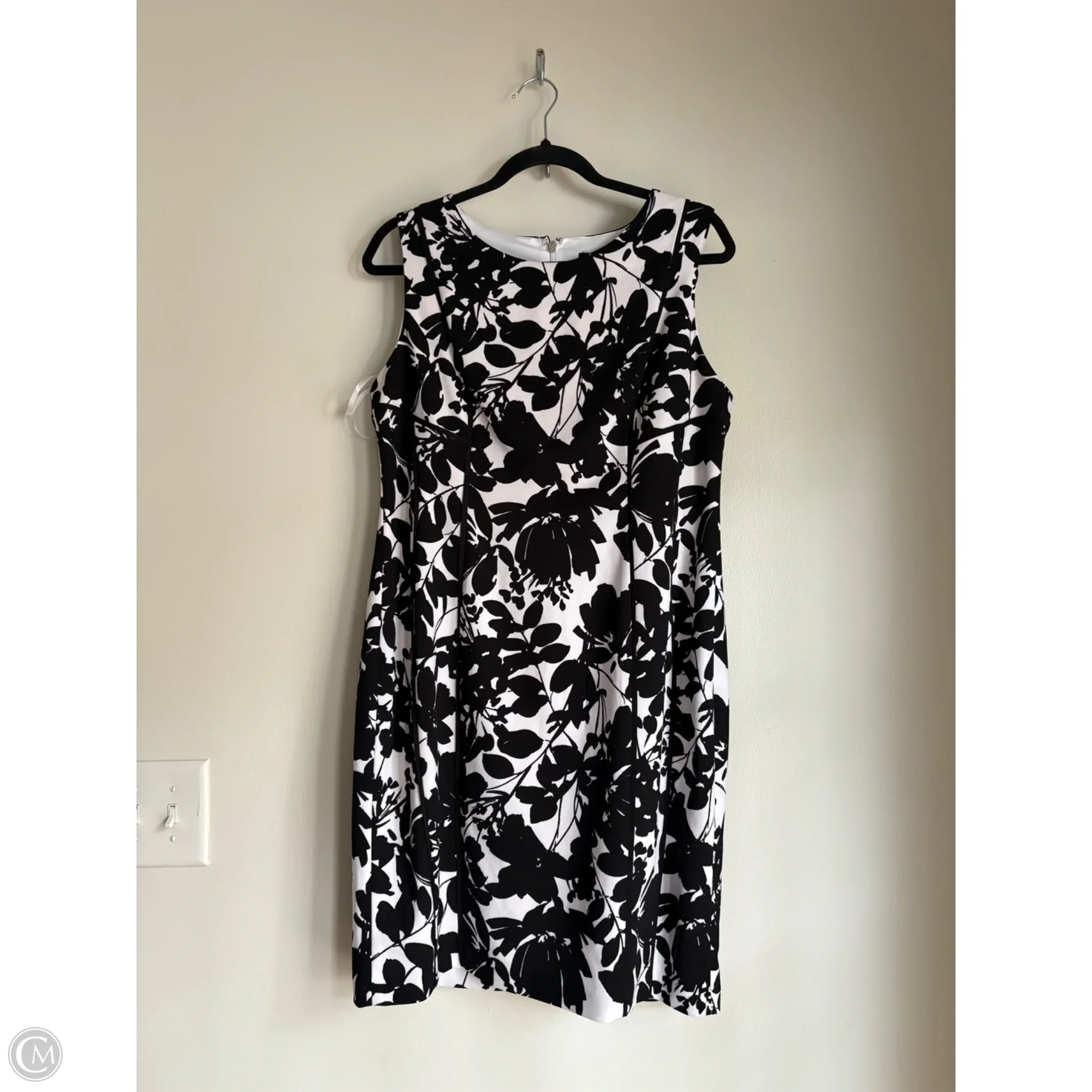 Dress Work By Tommy Hilfiger In Black & White, Size: L - Image 1