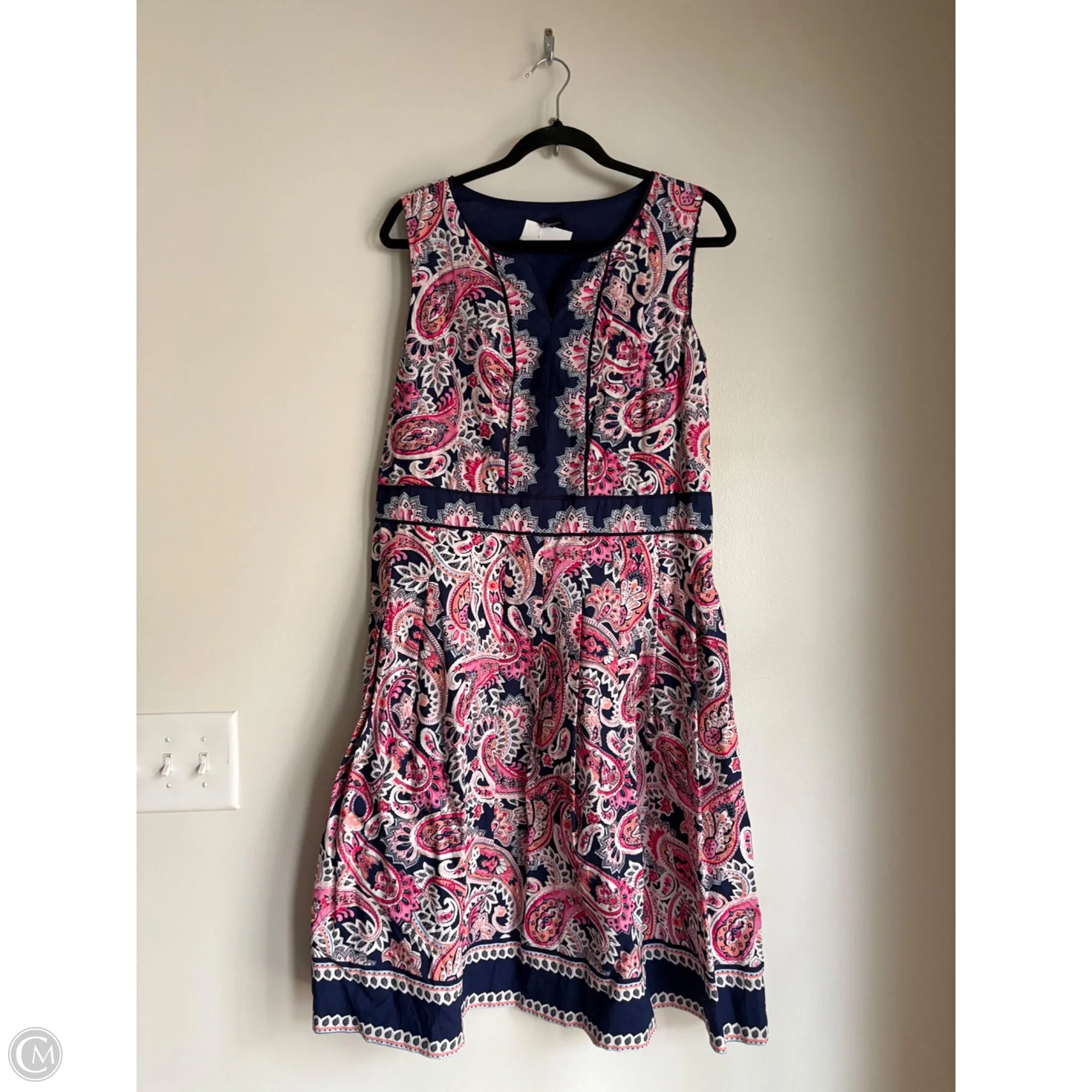 Dress Work By Talbots In Paisley Print, Size: L - Image 1
