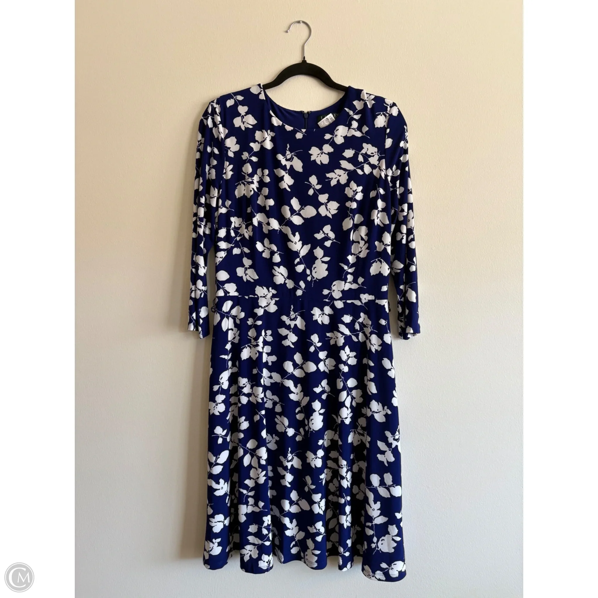 Dress Work By Lauren By Ralph Lauren In Blue, Size: L - Image 1