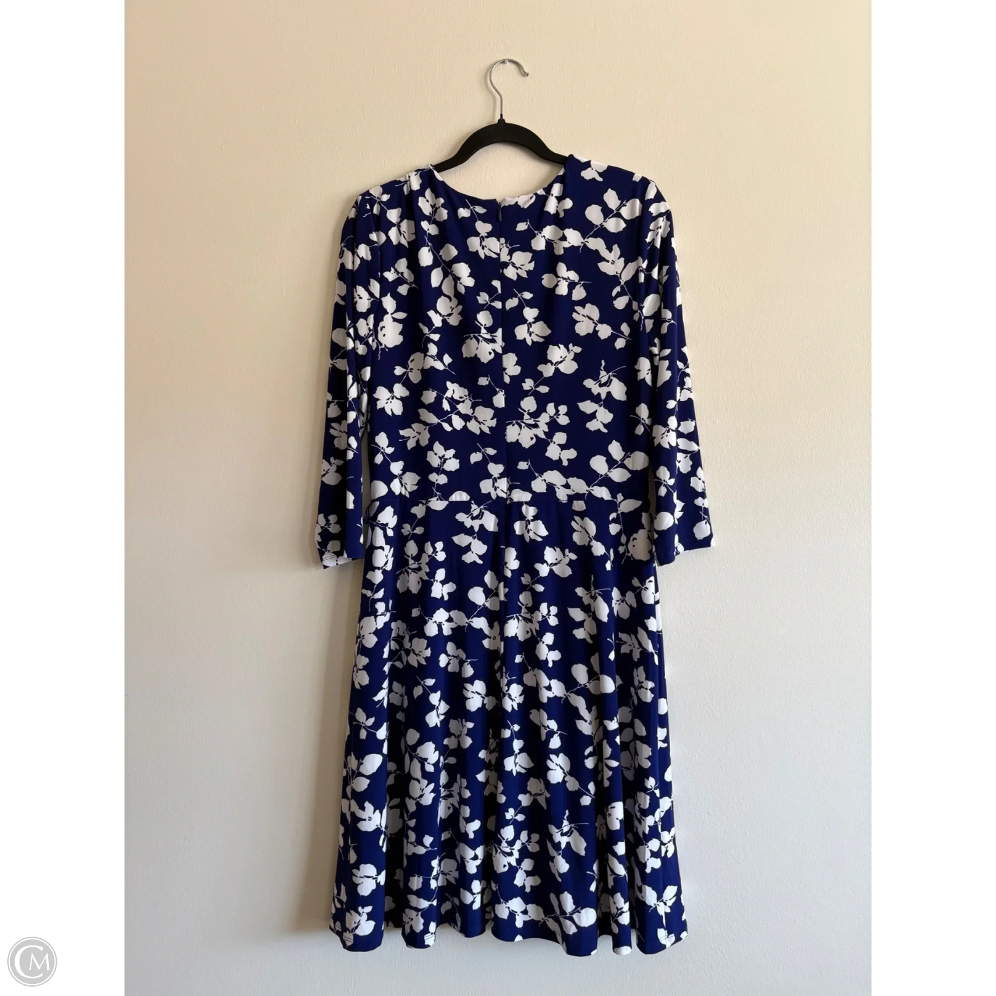 Dress Work By Lauren By Ralph Lauren In Blue, Size: L - Image 2