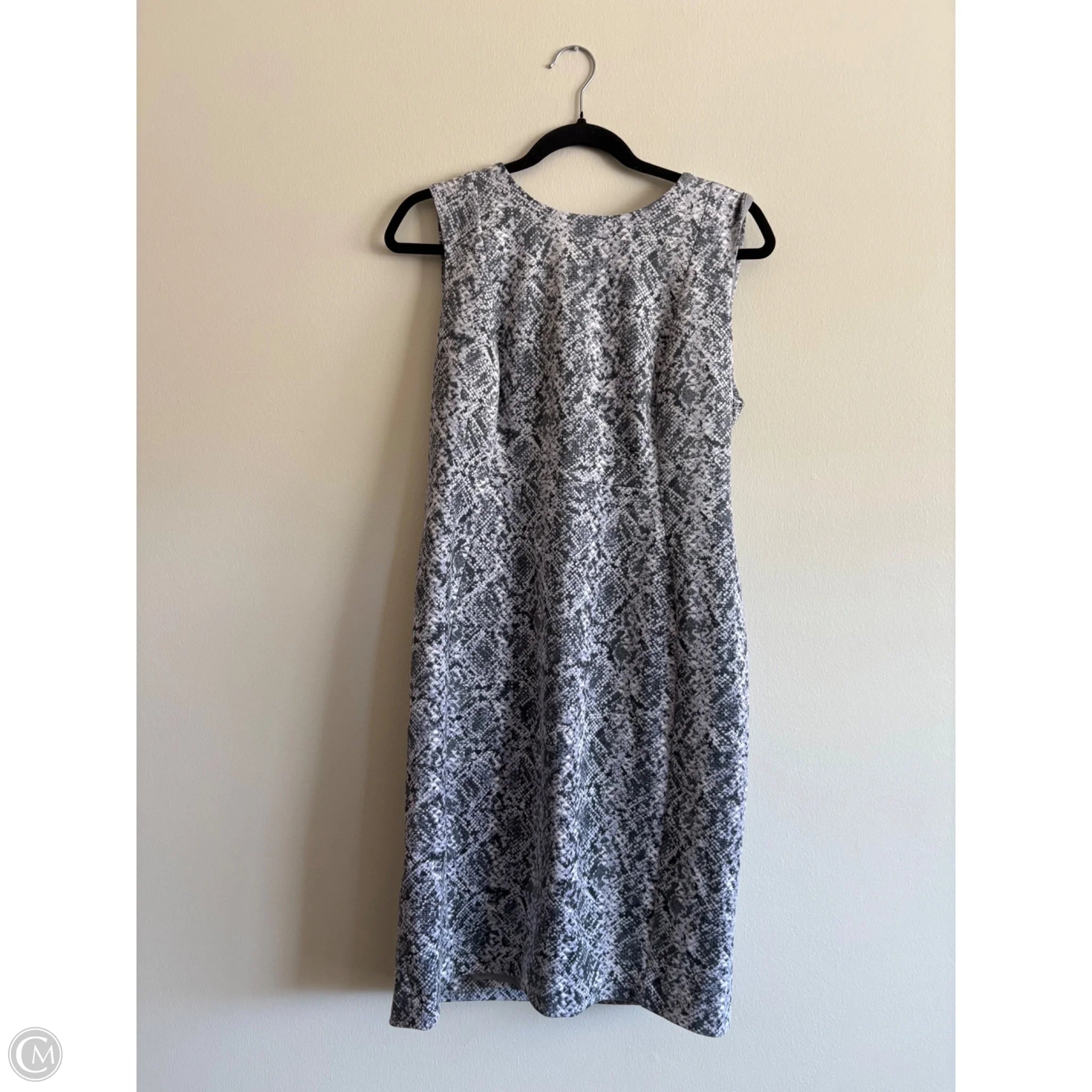 Dress Work By Calvin Klein In Grey, Size: L - Image 1