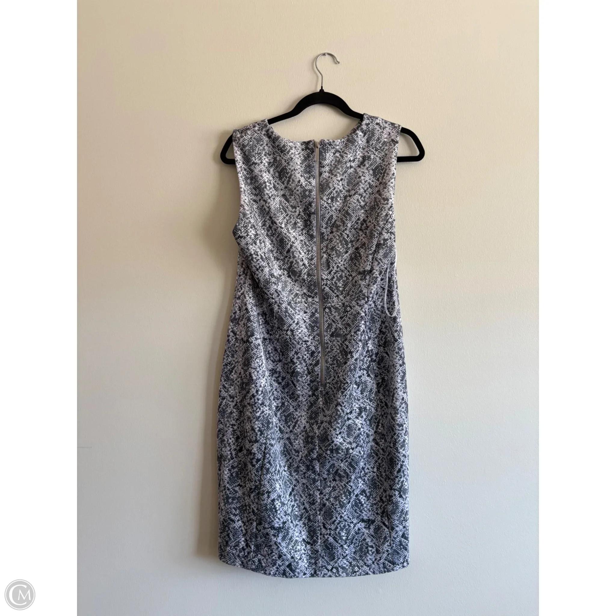Dress Work By Calvin Klein In Grey, Size: L - Image 2