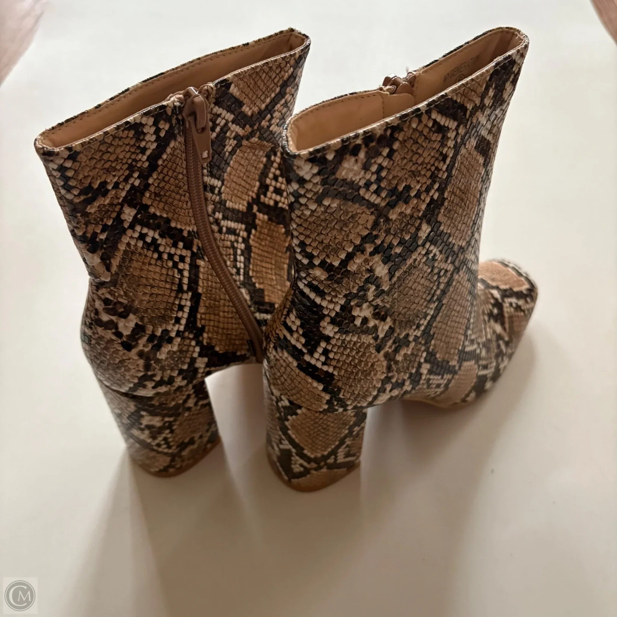 Boots Ankle Heels By Lulus In Animal Print, Size: 6 - Image 2