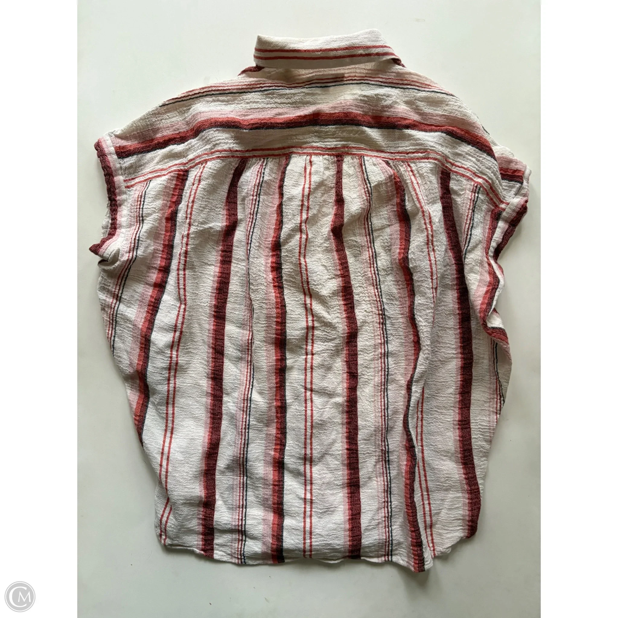 Top Short Sleeve By Madewell In Striped Pattern, Size: Xs - Image 2