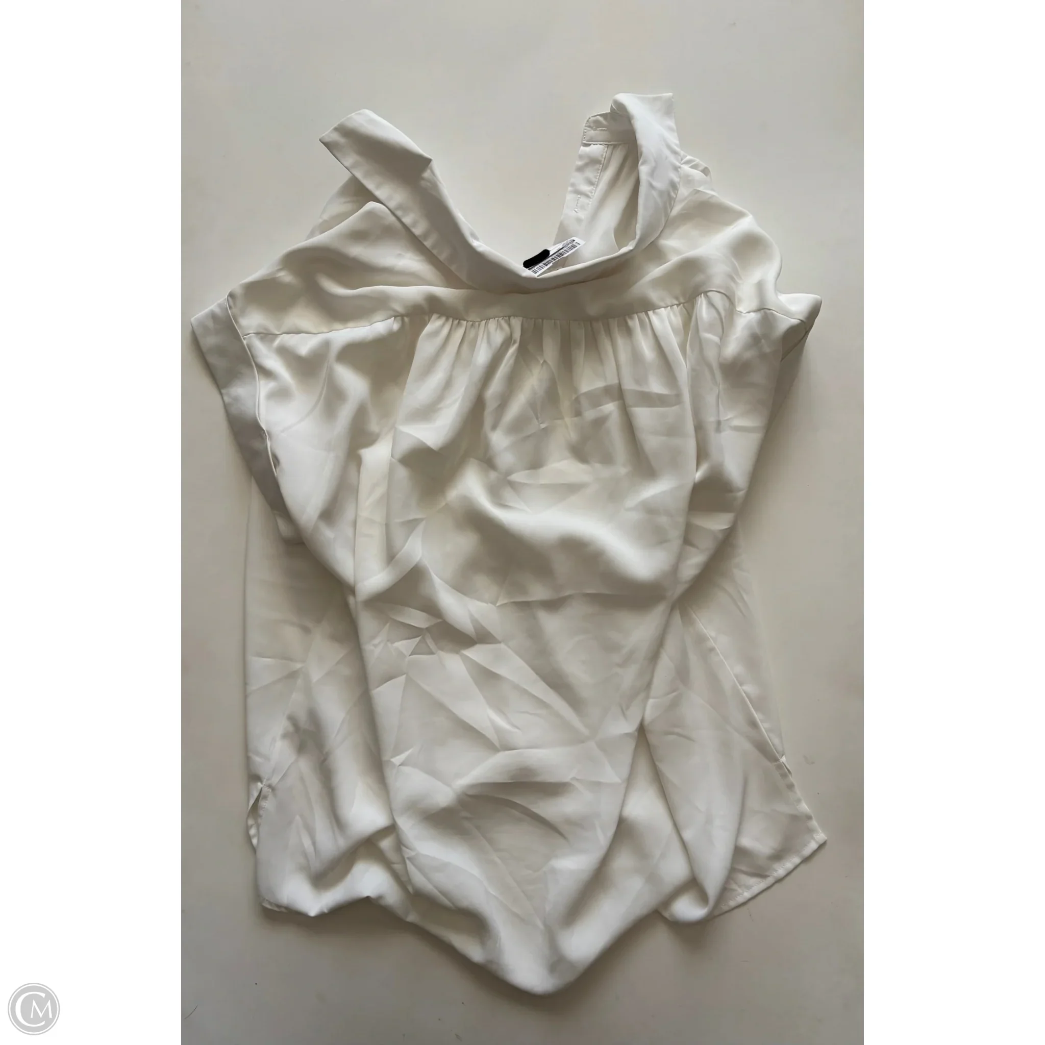 Blouse Short Sleeve By Entro In Cream, Size: L - Image 2