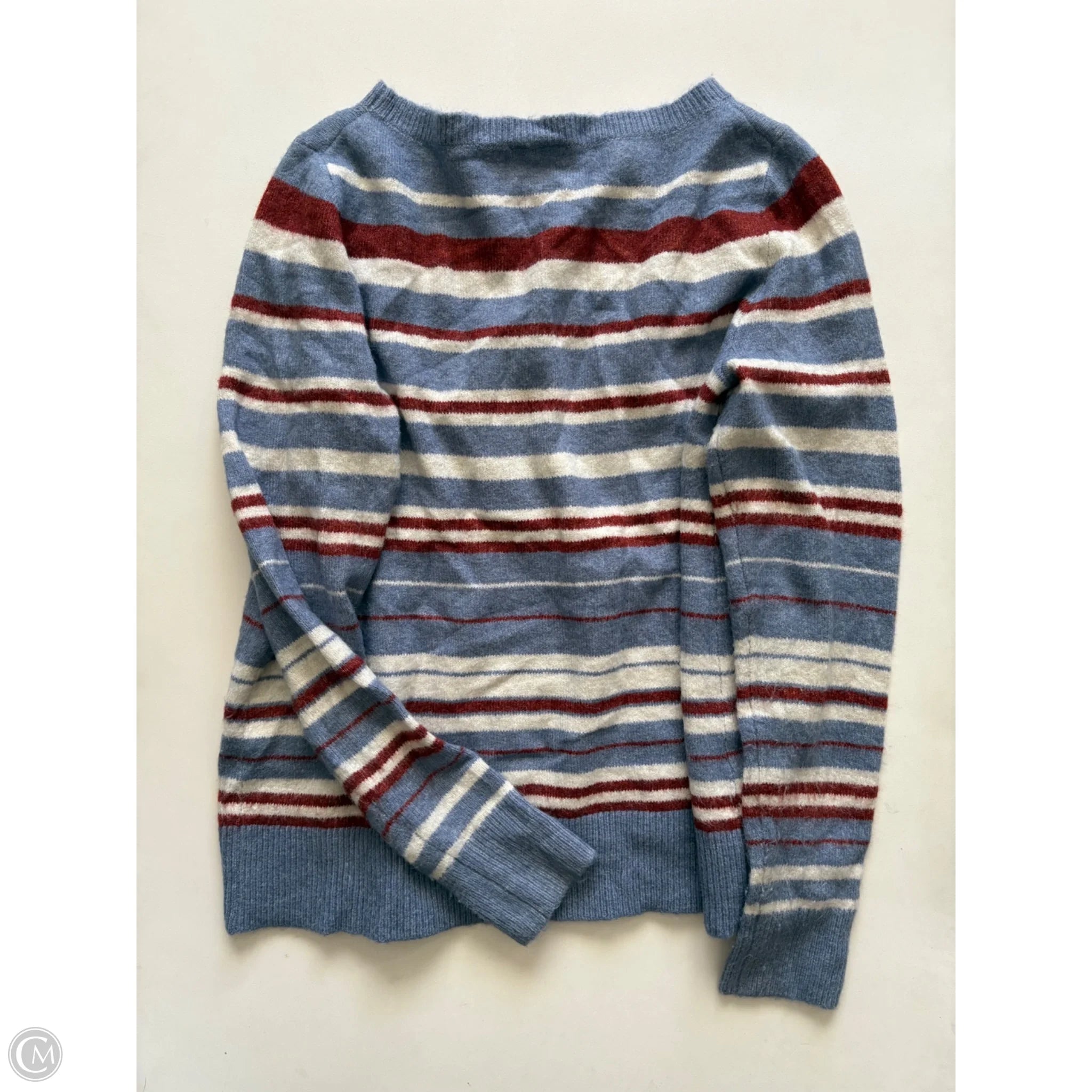 Sweater By Ann Taylor In Striped Pattern, Size: M - Image 2