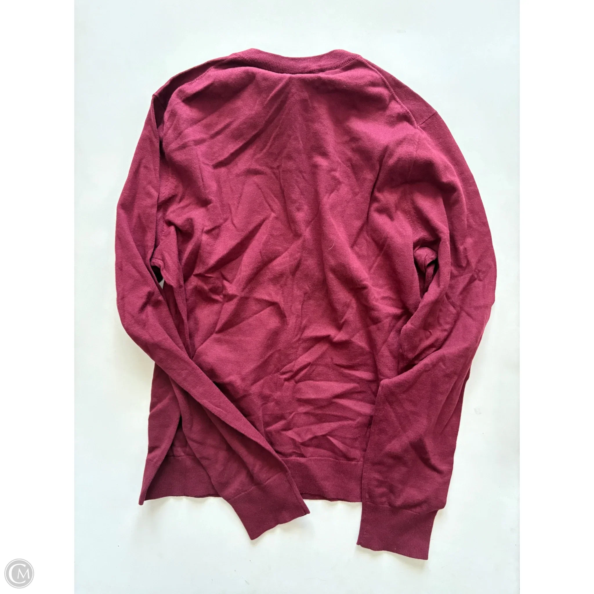 Sweater Cardigan By J. Crew In Maroon, Size: Xl - Image 2