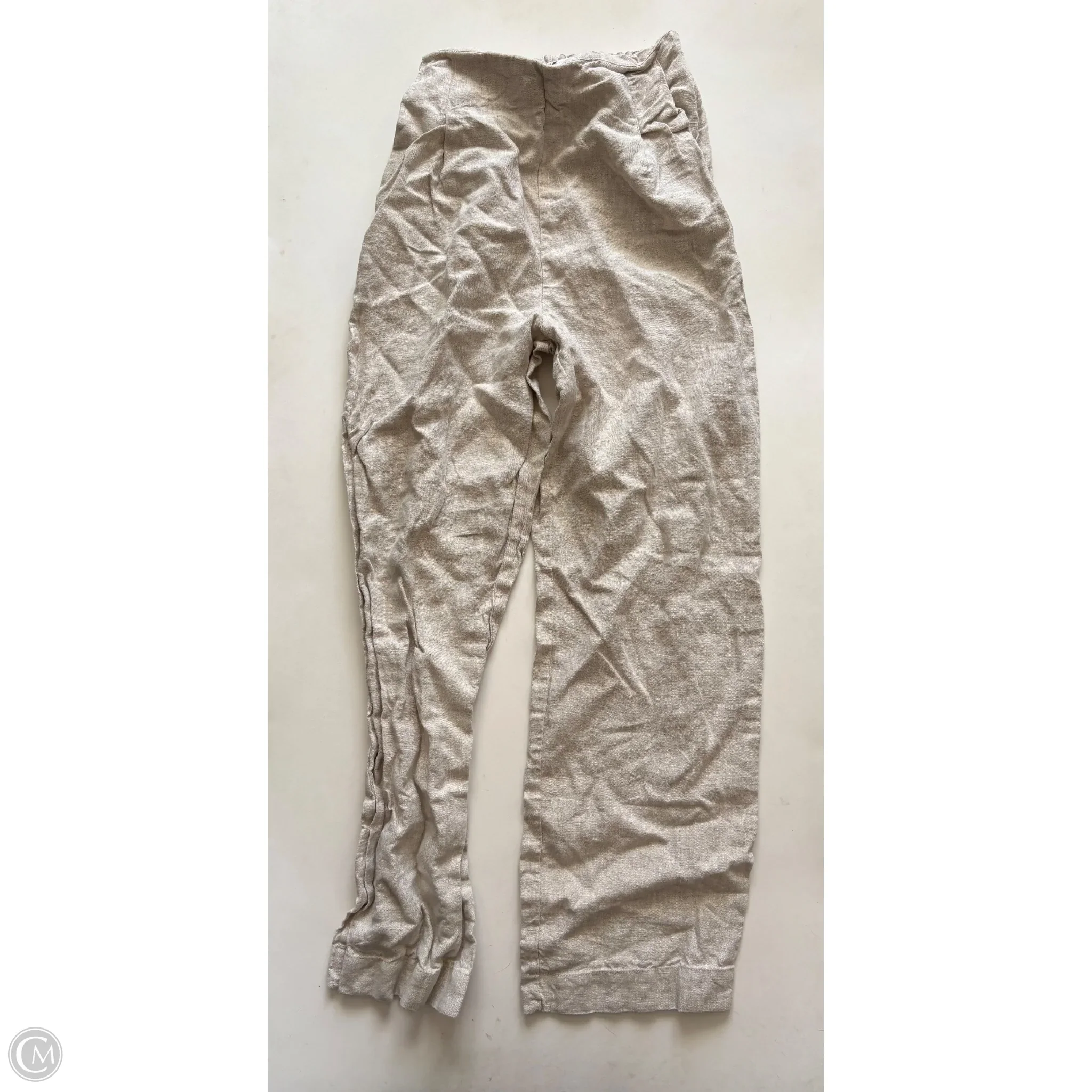 Pants Linen By Cedar & Vine In Cream, Size: 4 - Image 1