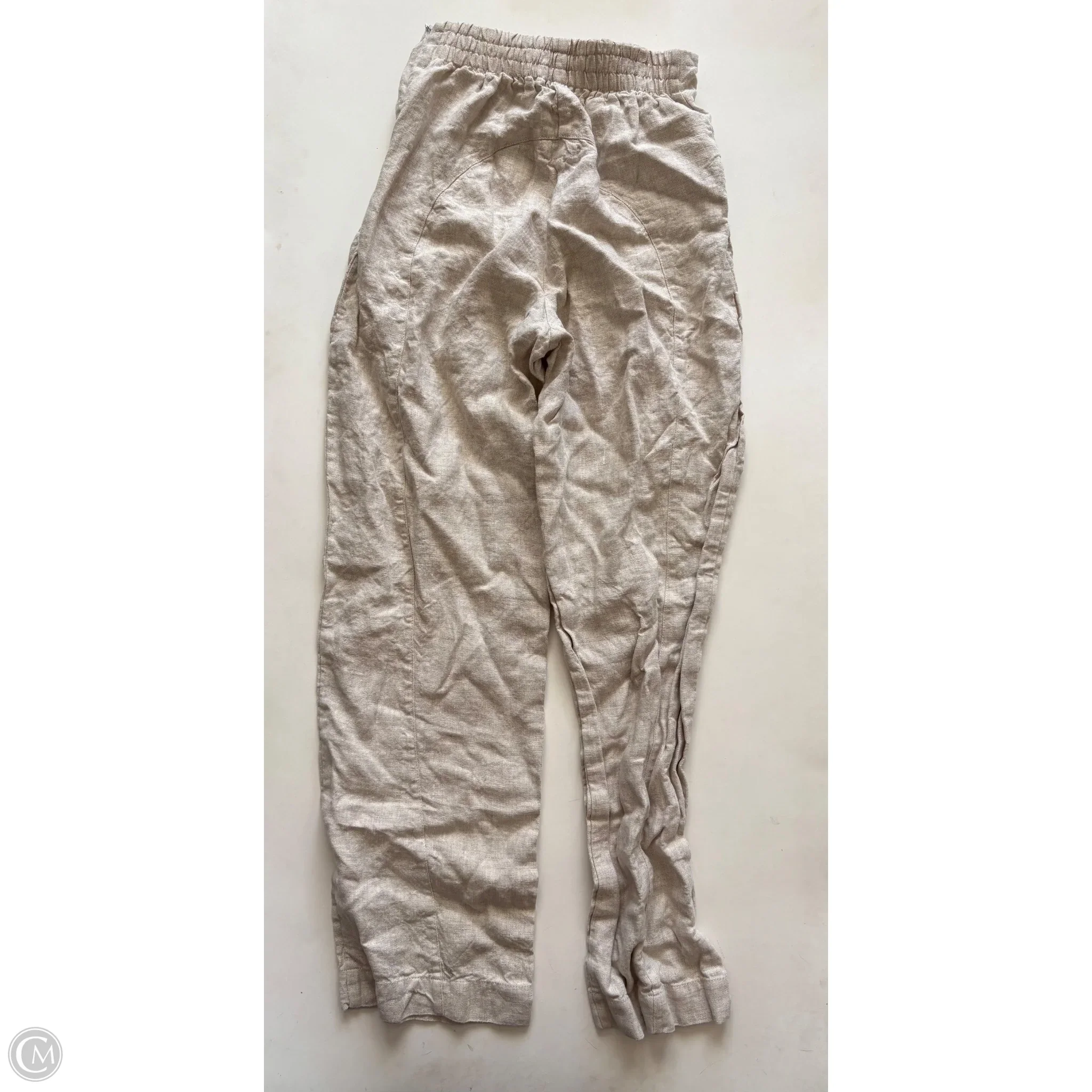Pants Linen By Cedar & Vine In Cream, Size: 4 - Image 2