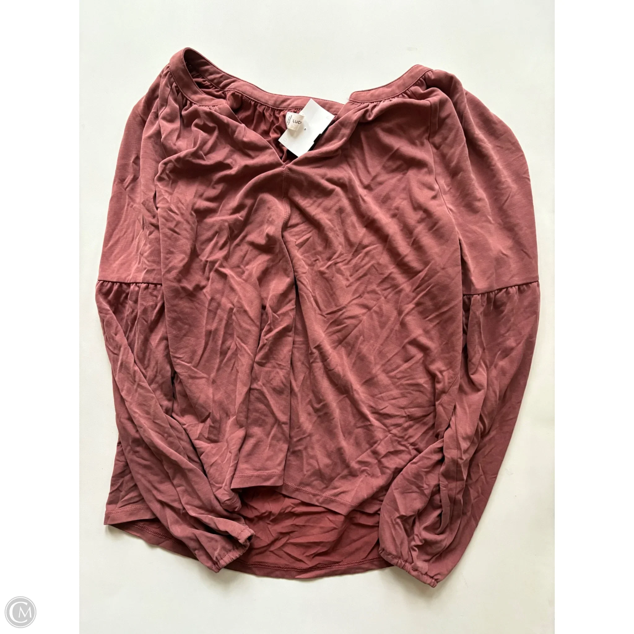 Top Long Sleeve By Lucky Brand In Brown, Size: L - Image 1