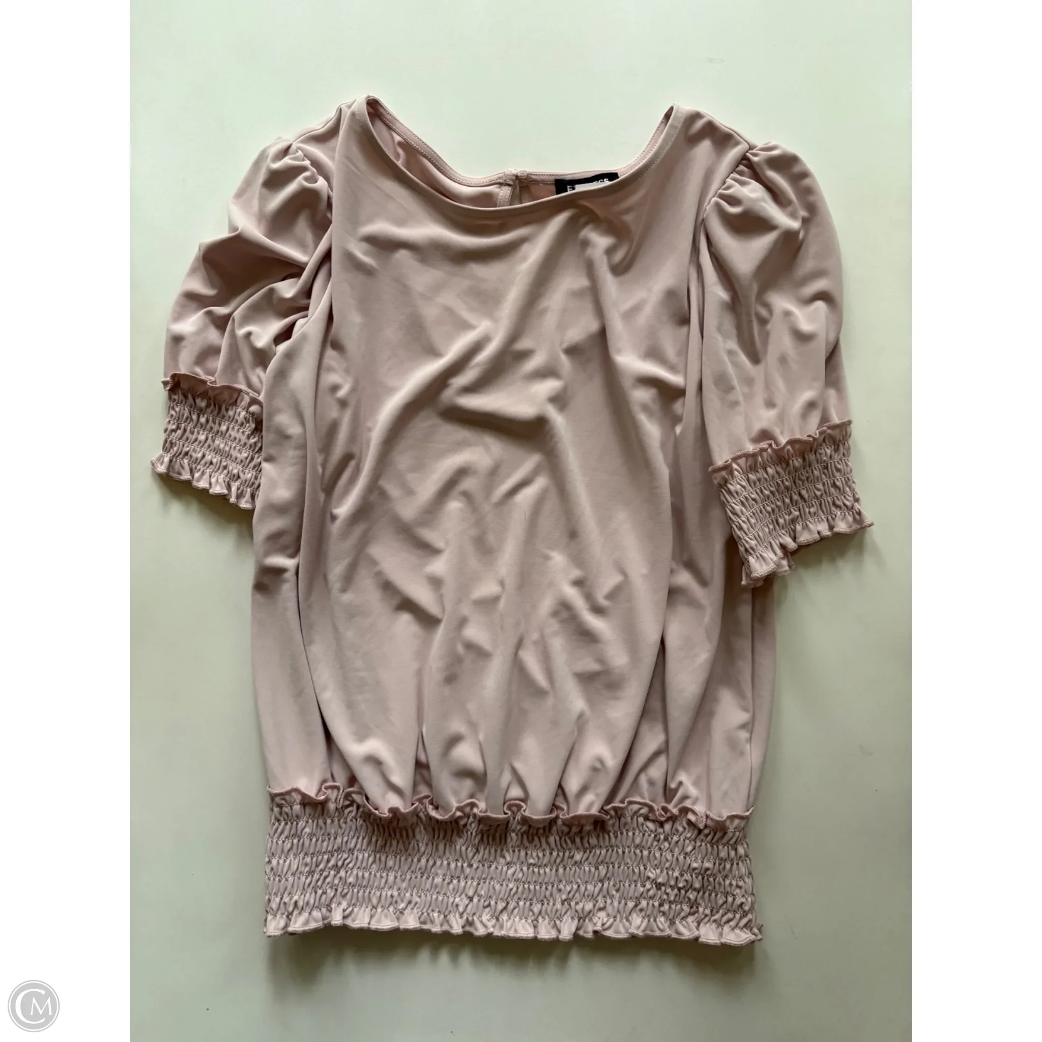 Top Short Sleeve By Express In Pink, Size: M - Image 1