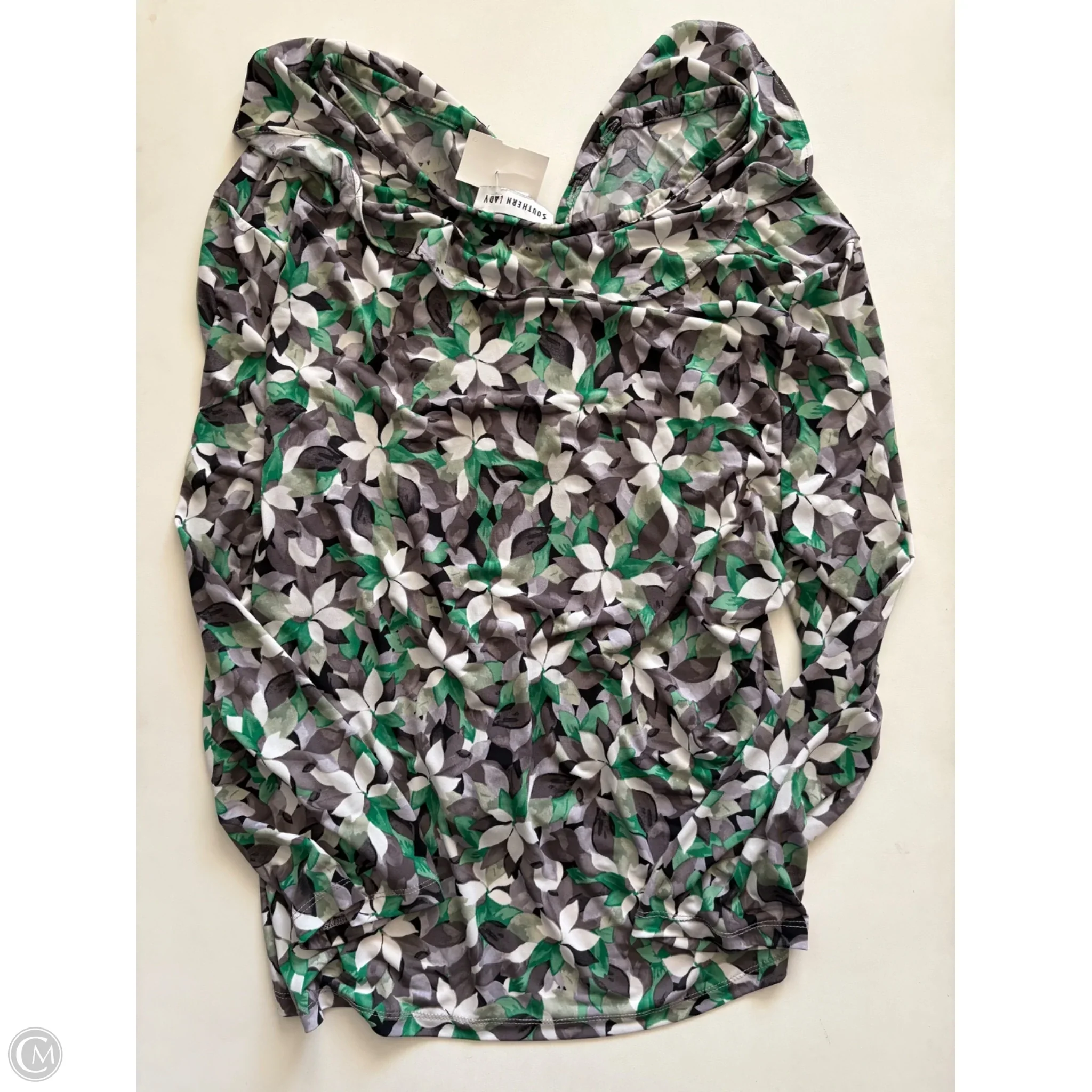 Blouse Long Sleeve By Clothes Mentor In Multi-colored, Size: 1x - Image 2