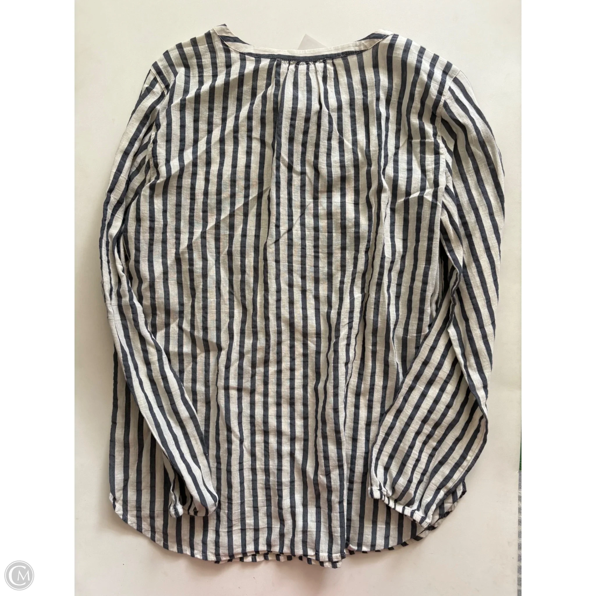 Top Long Sleeve By Loft In Striped Pattern, Size: M - Image 2