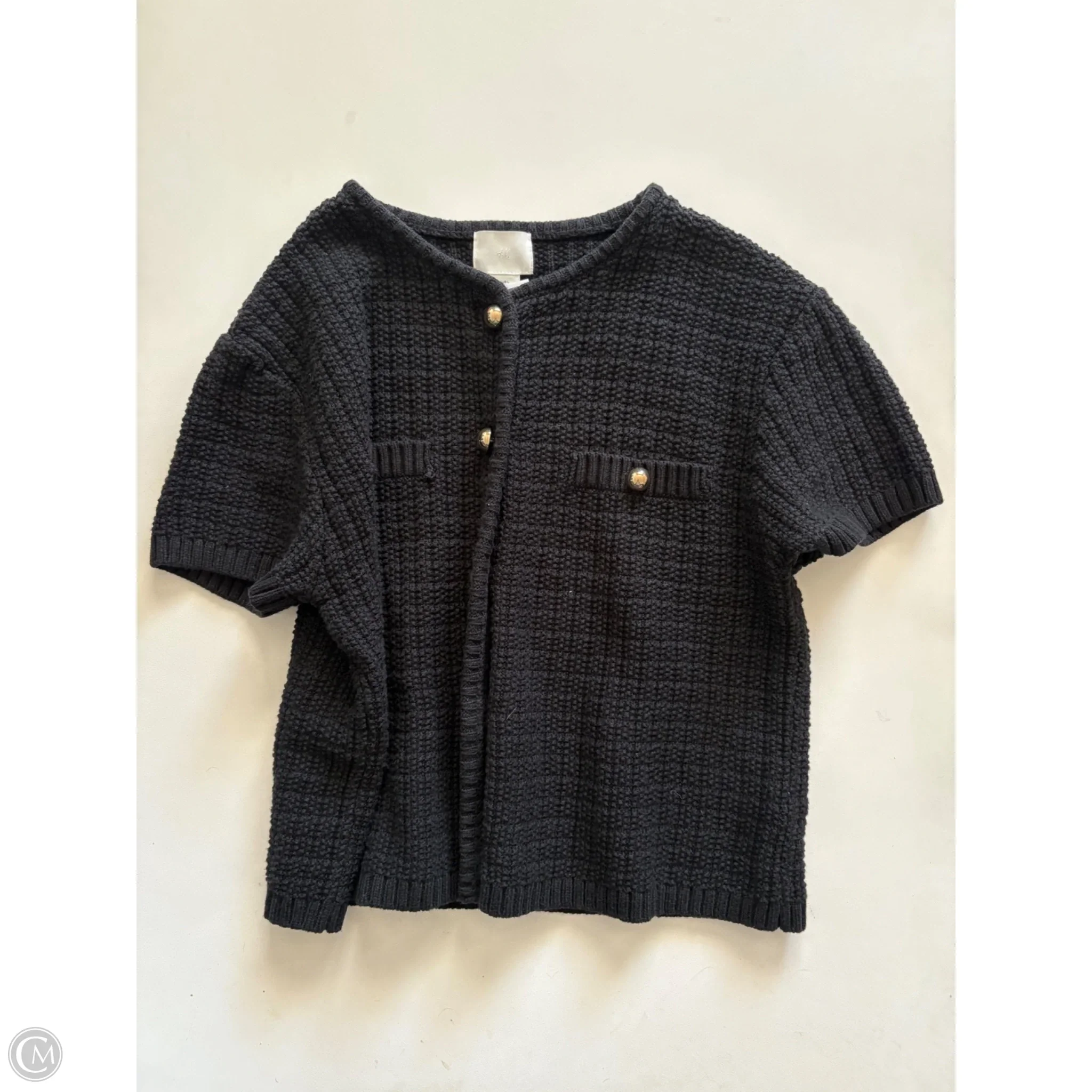 Sweater Cardigan By H&m In Black, Size: L - Image 1