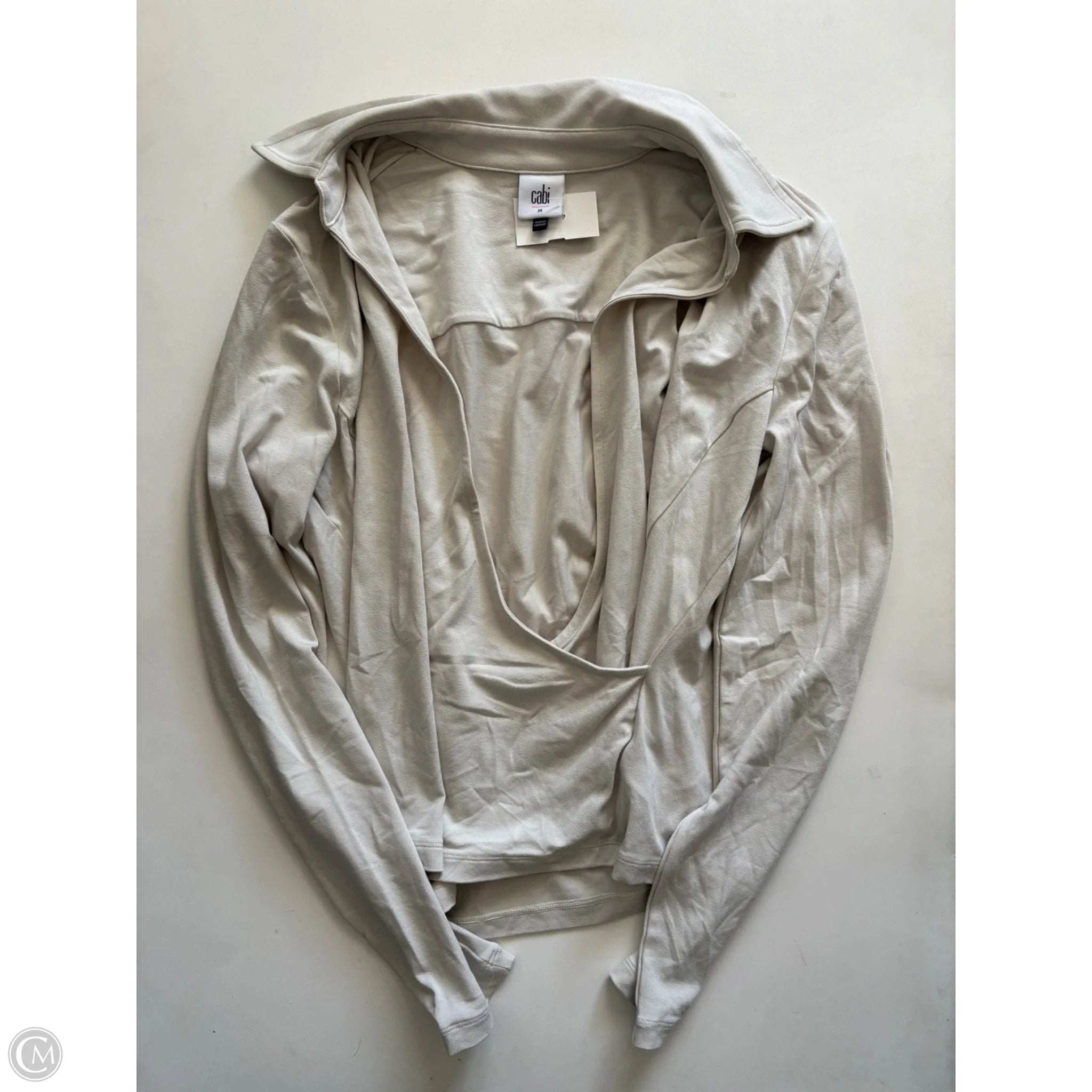 Top Long Sleeve By Cabi In Cream, Size: M - Image 1