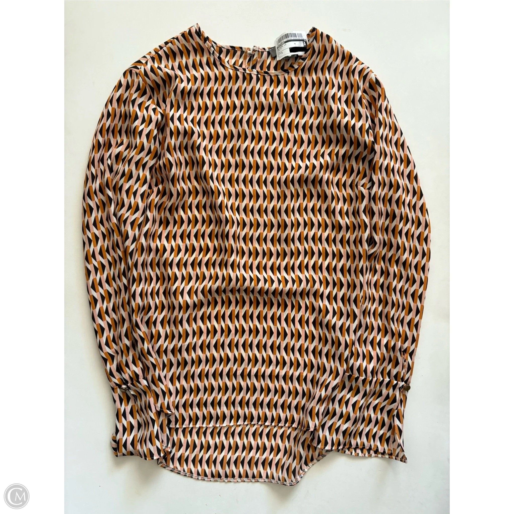 Blouse Long Sleeve By Primark In Multi-colored, Size: S - Image 1