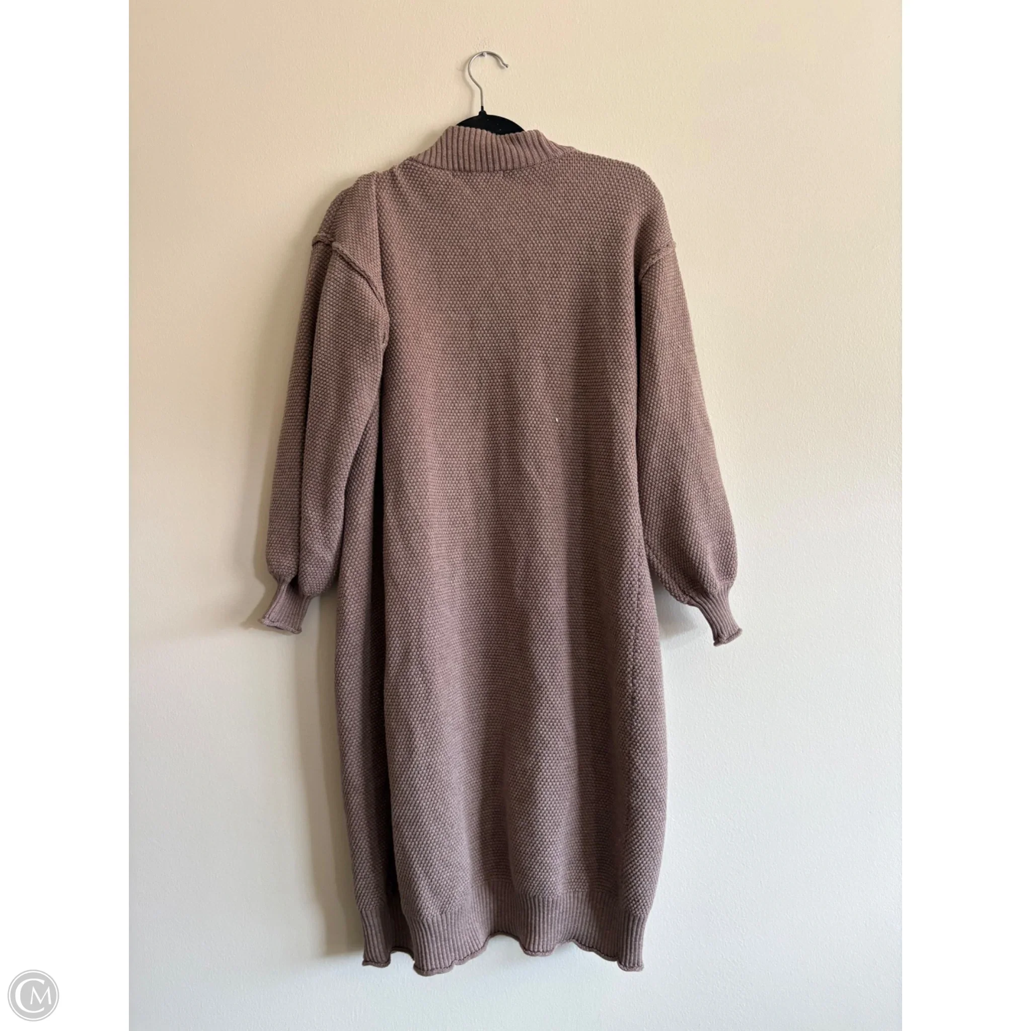 Sweater Cardigan By Flat White In Brown, Size: Osfm - Image 2