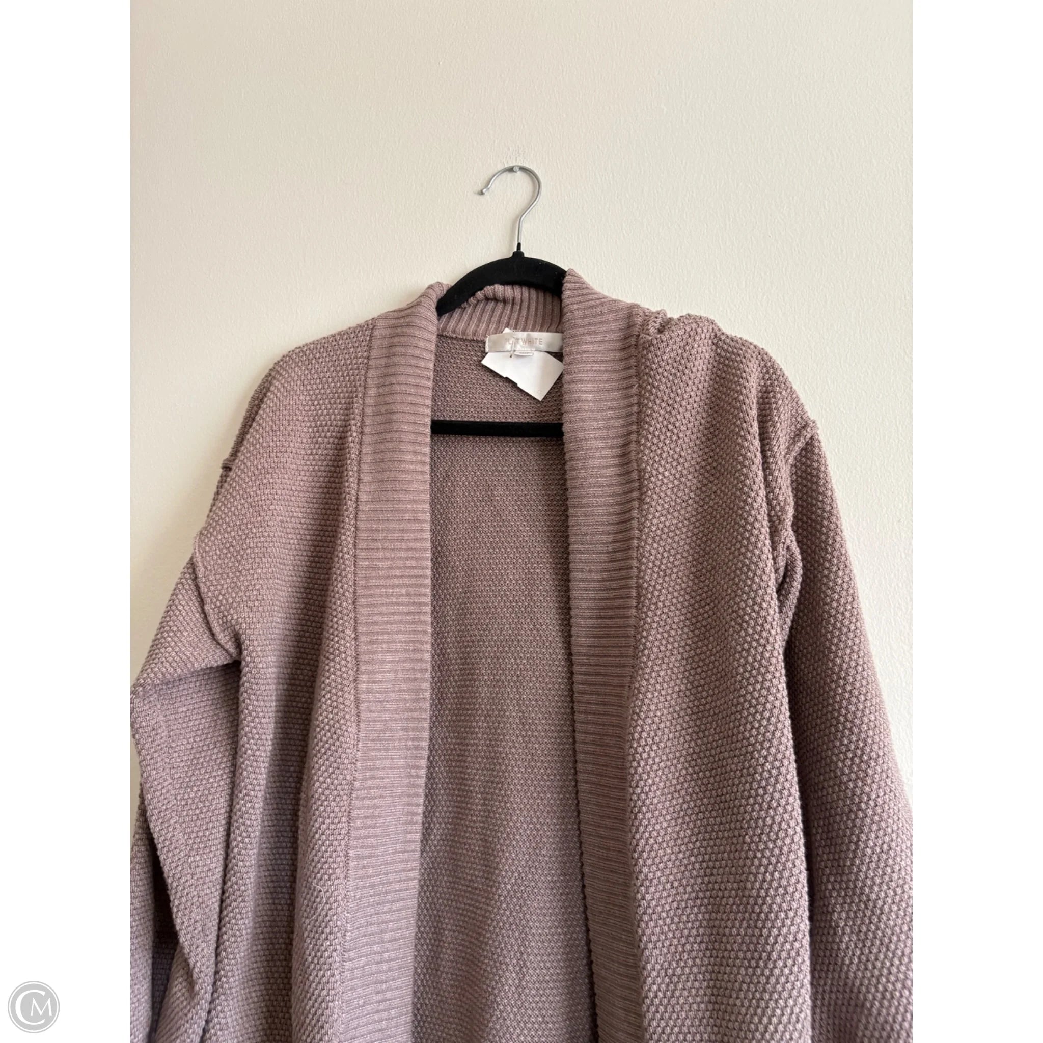 Sweater Cardigan By Flat White In Brown, Size: Osfm - Image 3