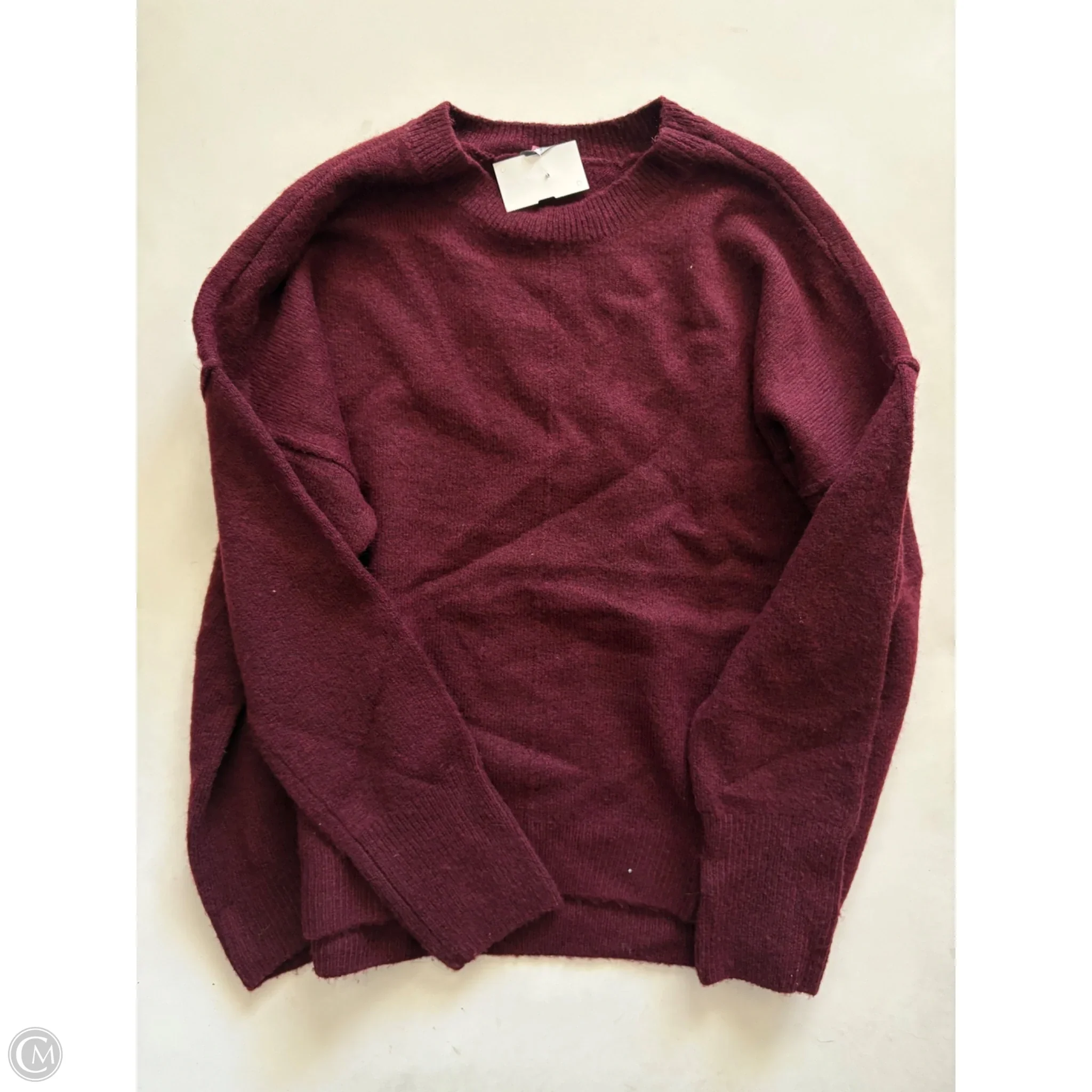 Sweater By Vince Camuto In Maroon, Size: M - Image 1