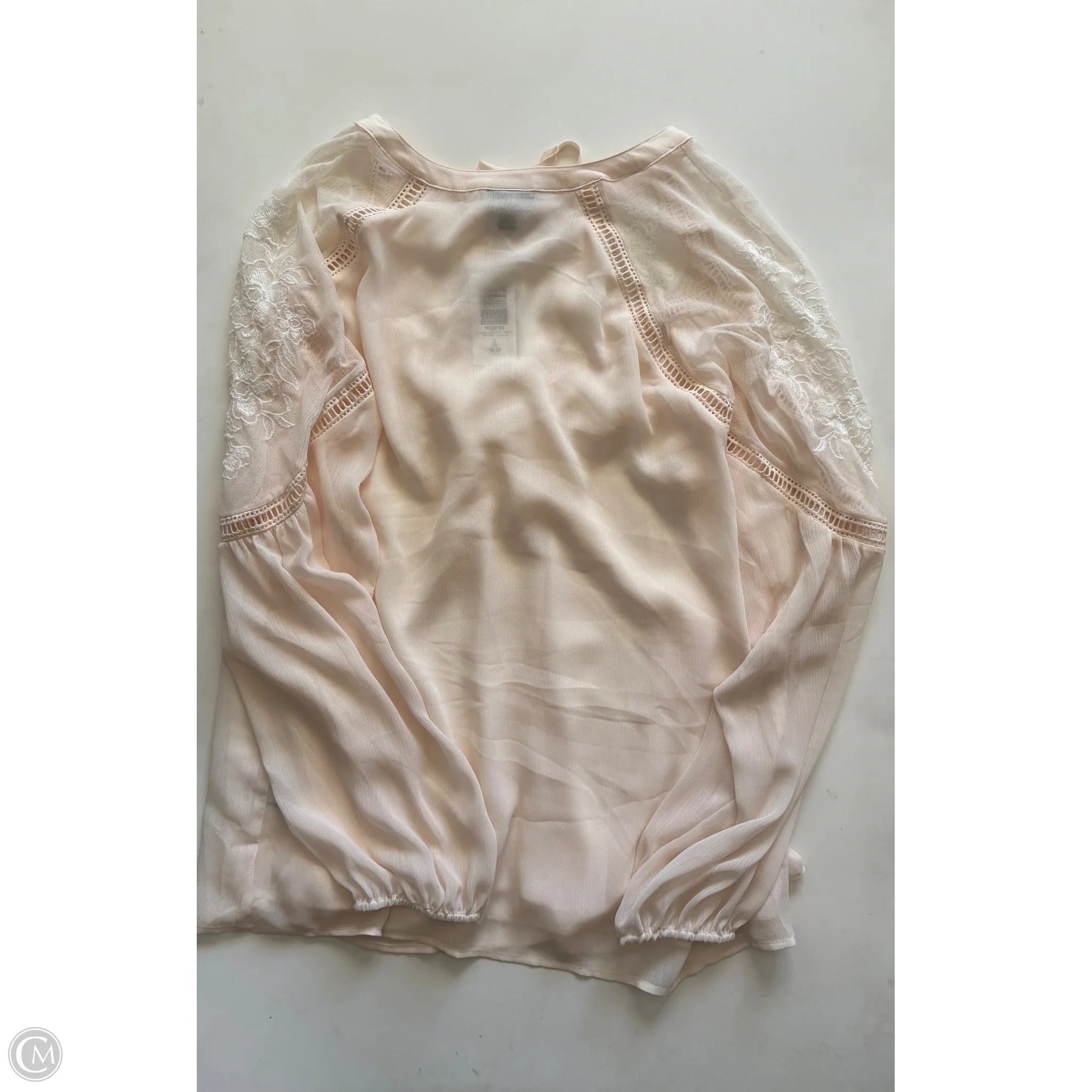 Blouse Long Sleeve By Torrid In Cream, Size: 2x - Image 2