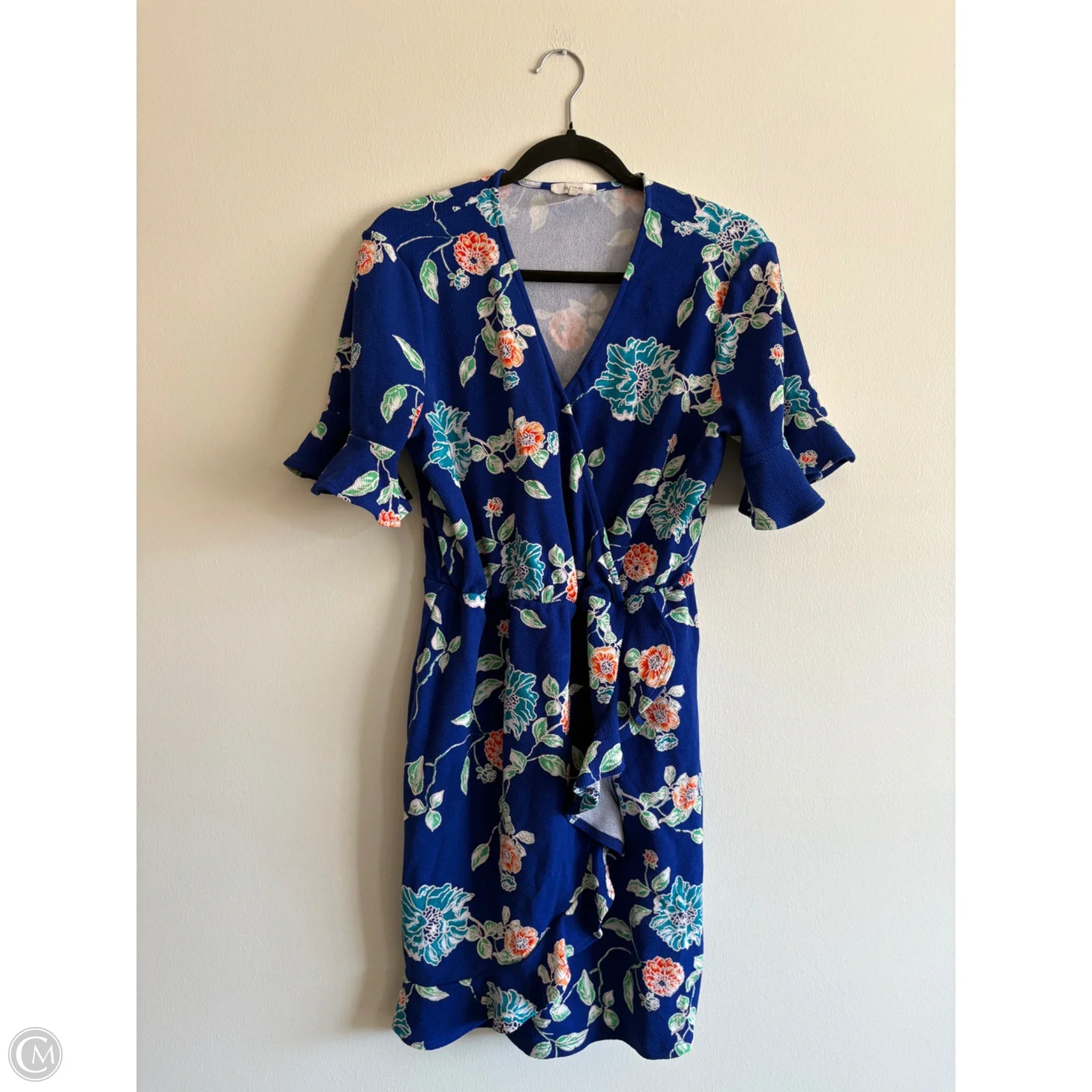 Dress Casual Midi By Pleione In Floral Print, Size: L - Image 1