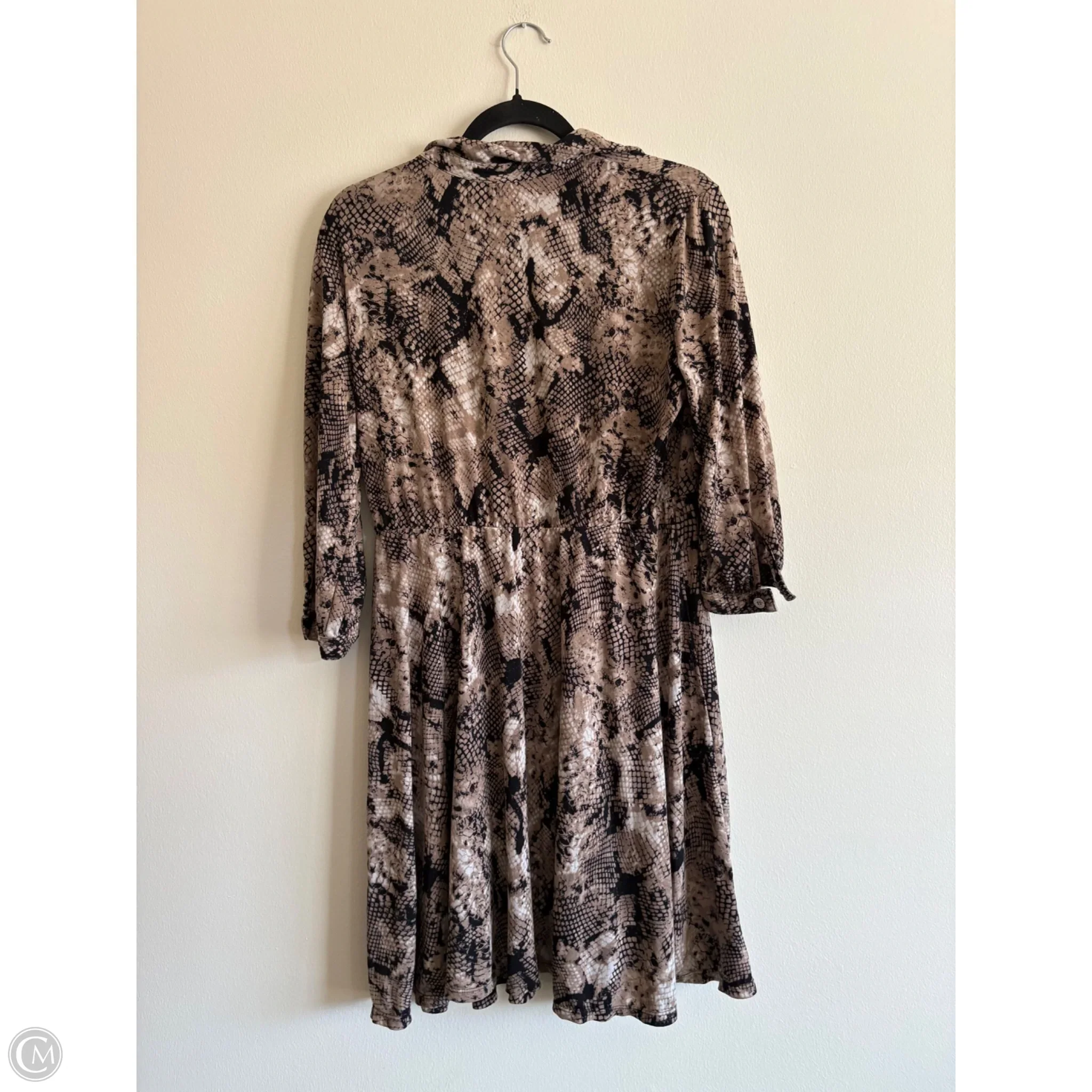 Dress Casual Midi By My Colletion In Animal Print, Size: L - Image 2