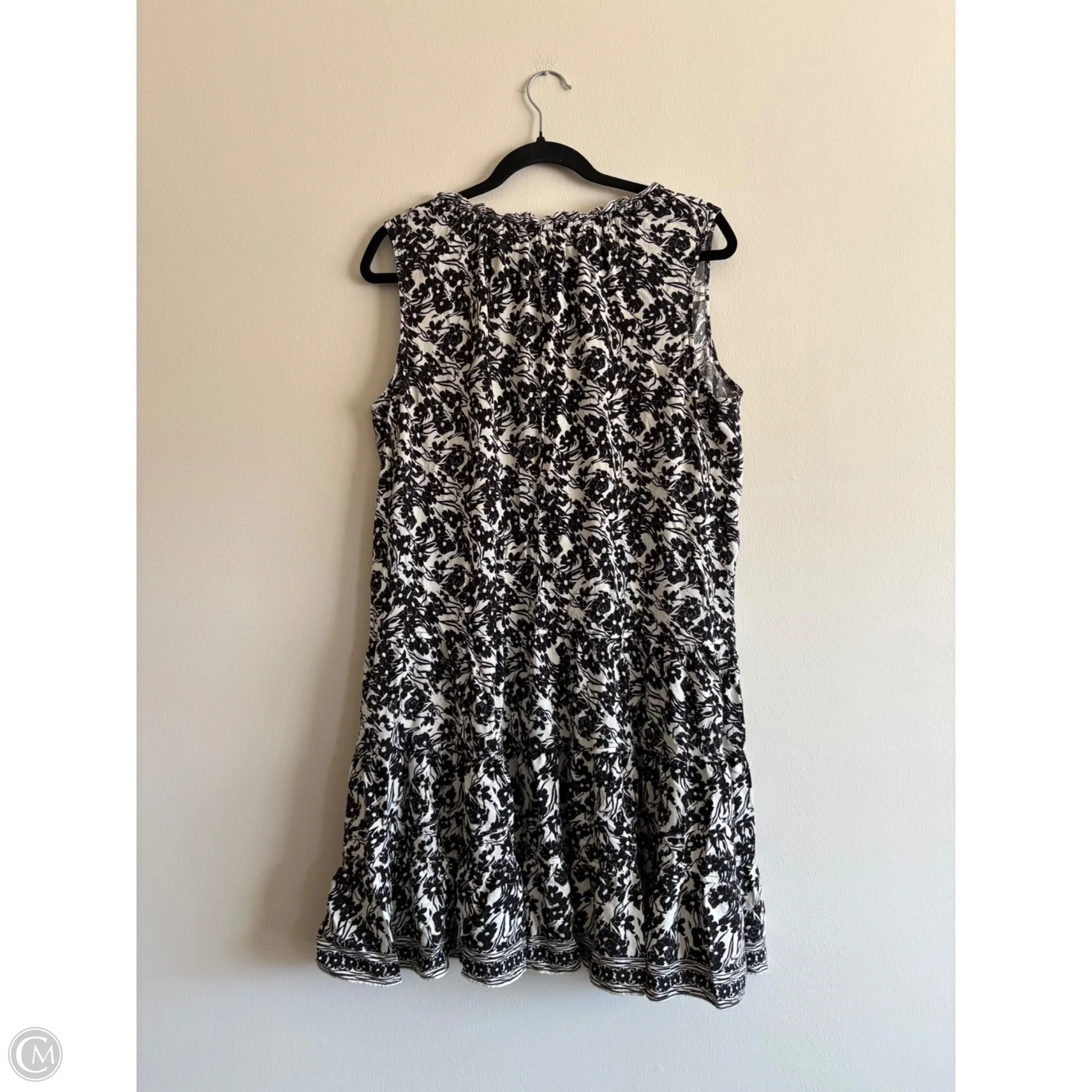 Dress Casual Midi By Max Studio In Black & Cream, Size: 1x - Image 2