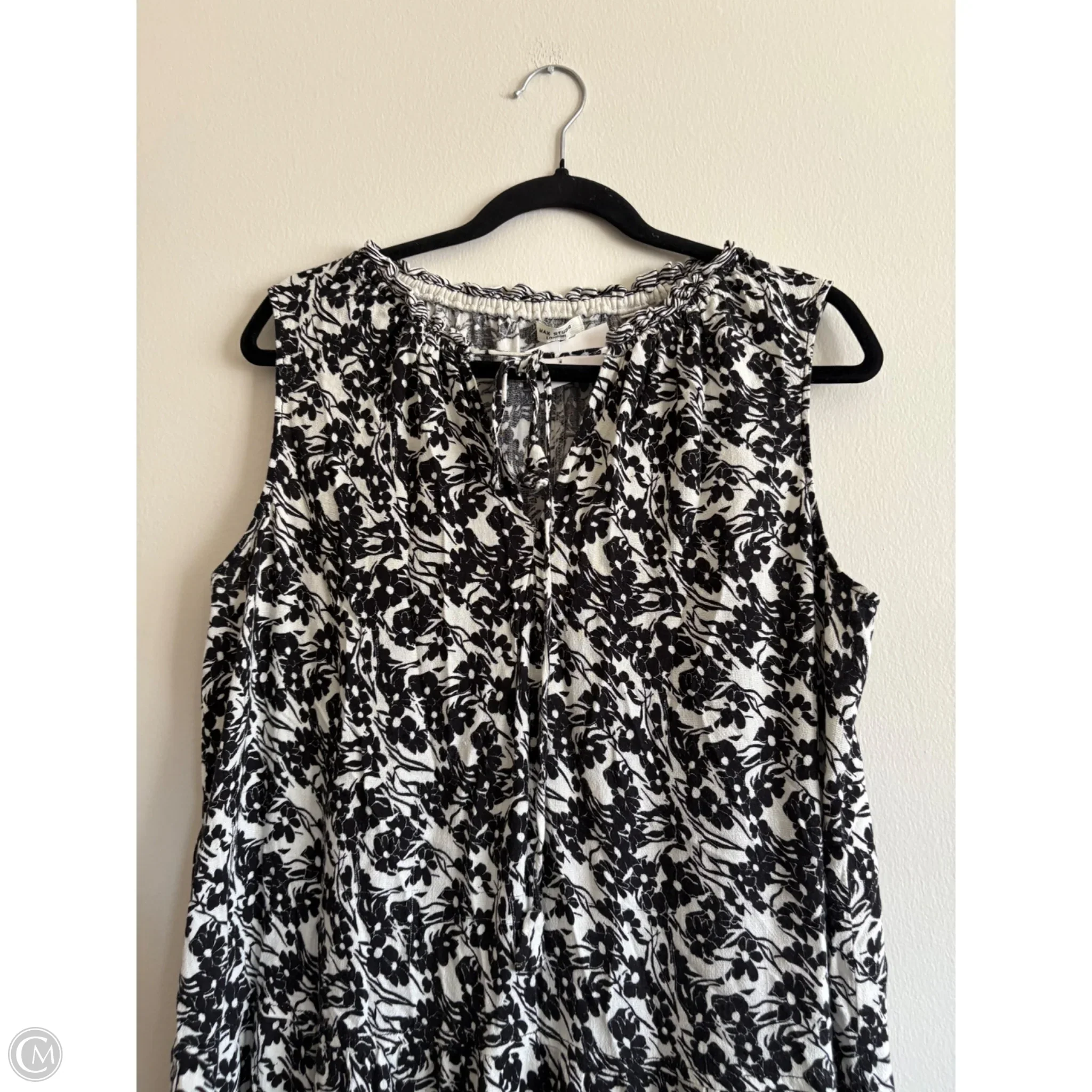 Dress Casual Midi By Max Studio In Black & Cream, Size: 1x - Image 3