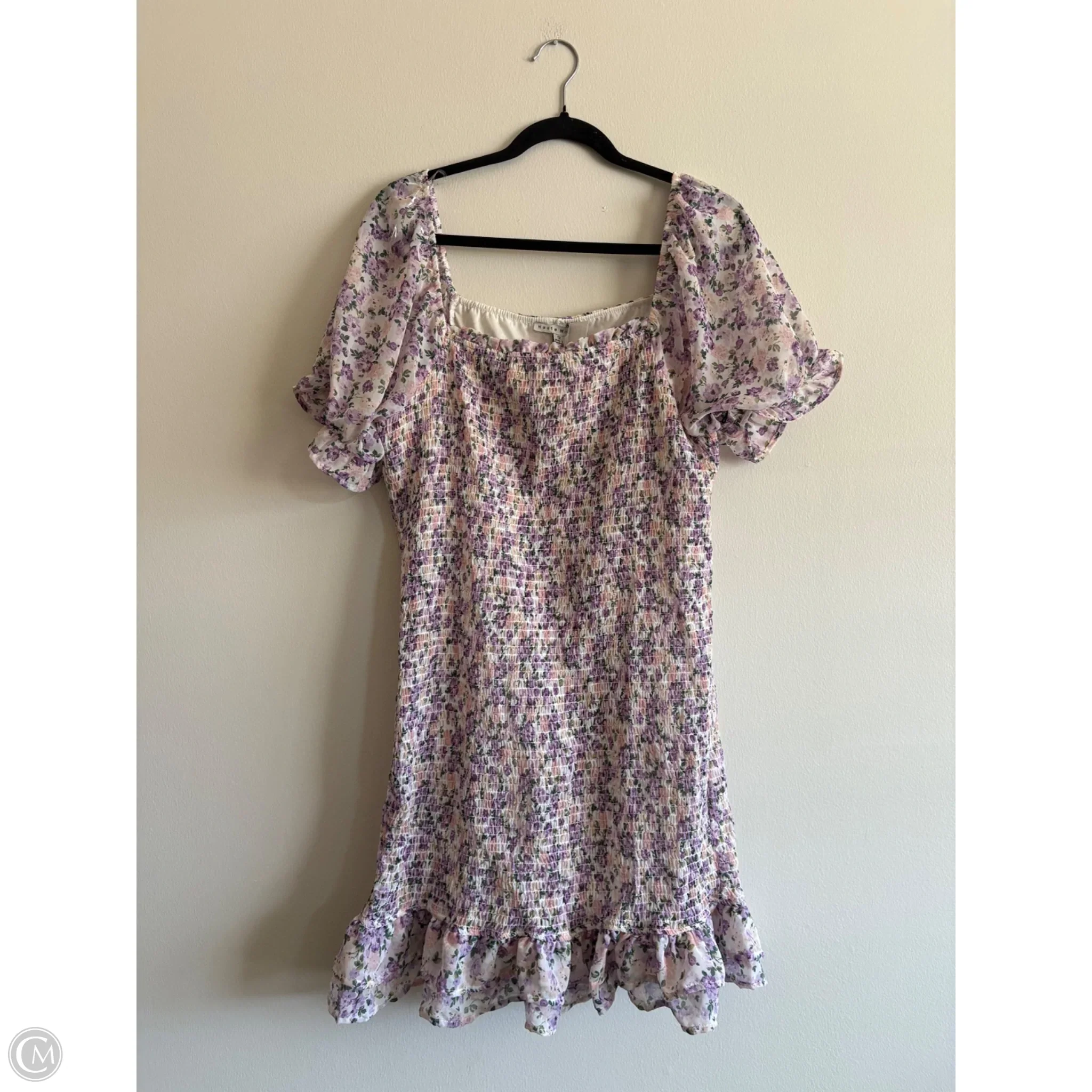 Dress Casual Midi By Haute Monde In Floral Print, Size: Xl - Image 1