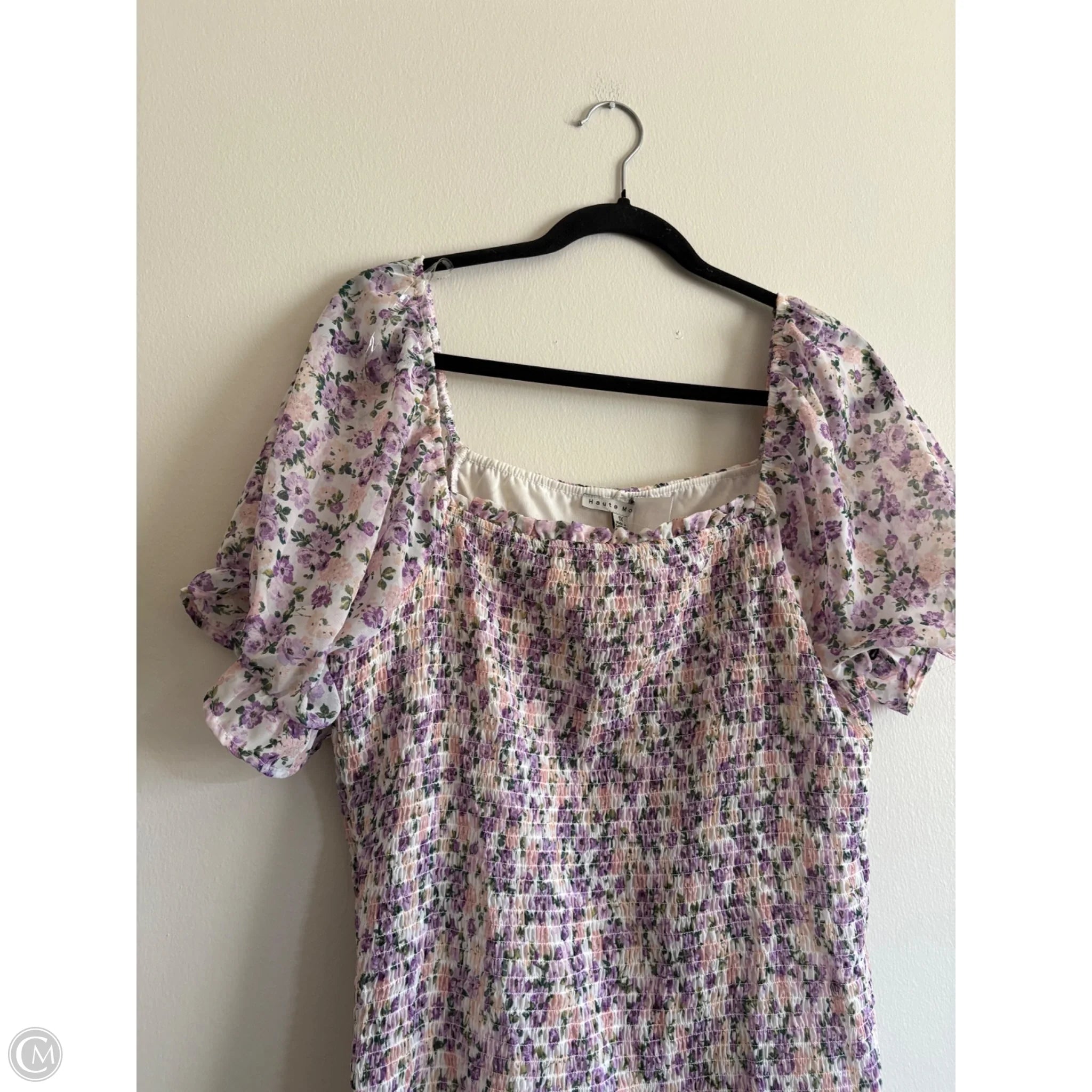 Dress Casual Midi By Haute Monde In Floral Print, Size: Xl - Image 3