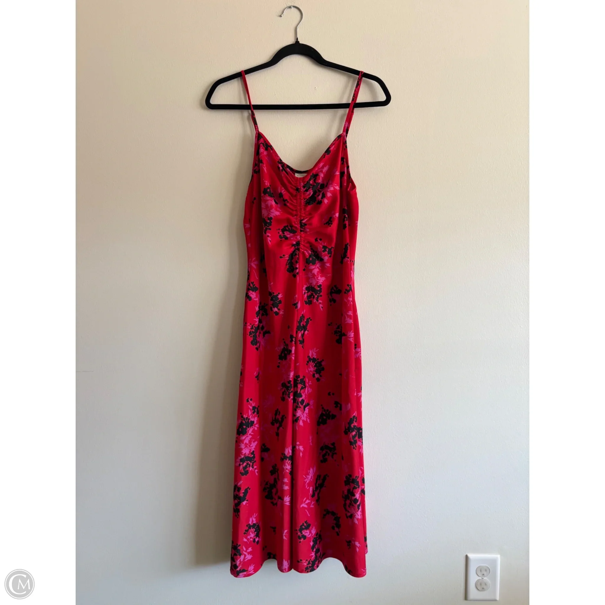 Dress Casual Midi By A New Day In Red, Size: L - Image 1