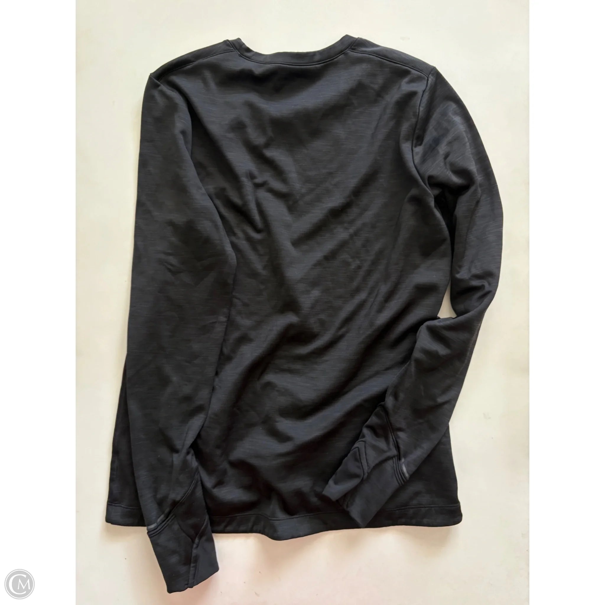 Athletic Top Long Sleeve Crewneck By Athleta In Black, Size: S - Image 2