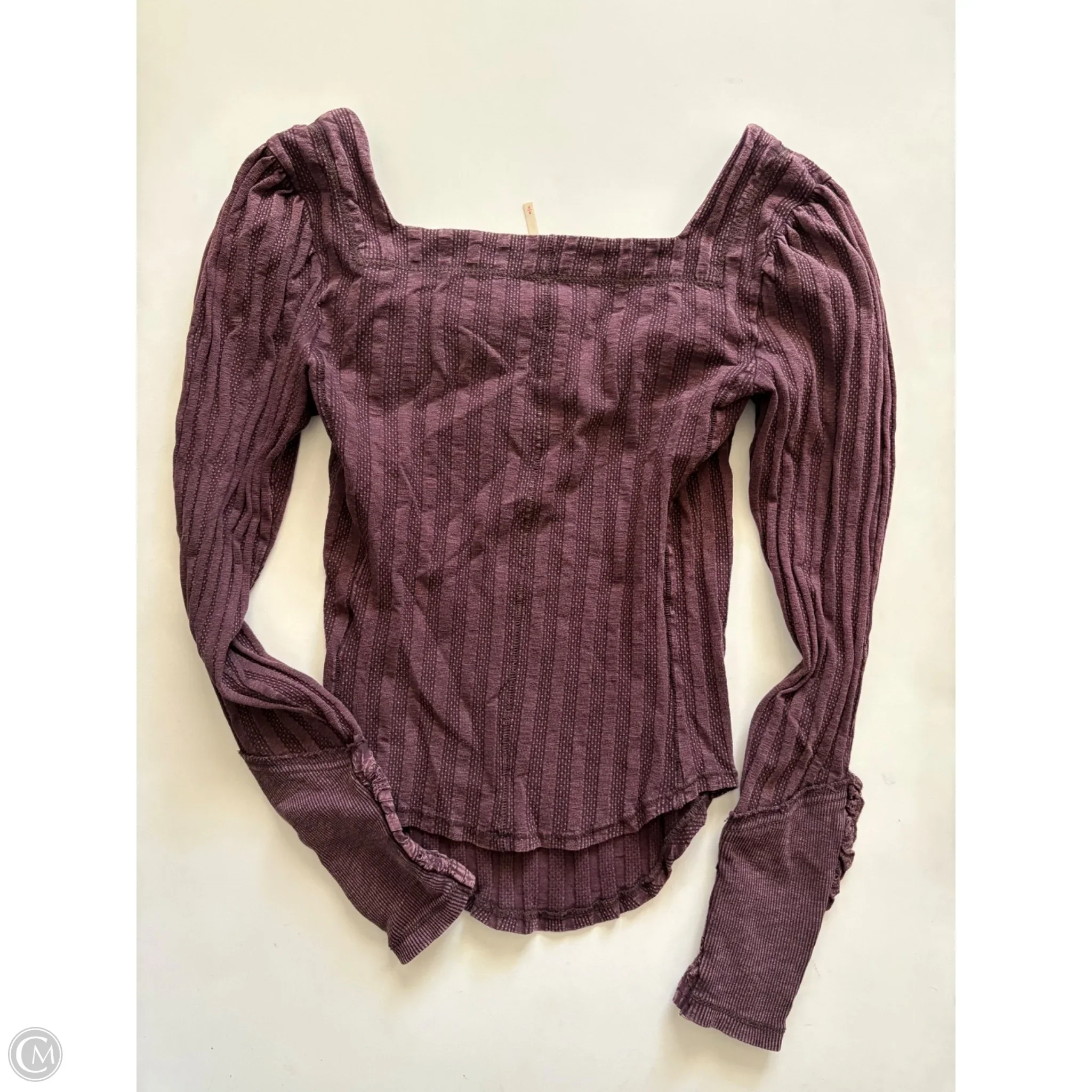 Top Long Sleeve By Free People In Purple, Size: S - Image 2
