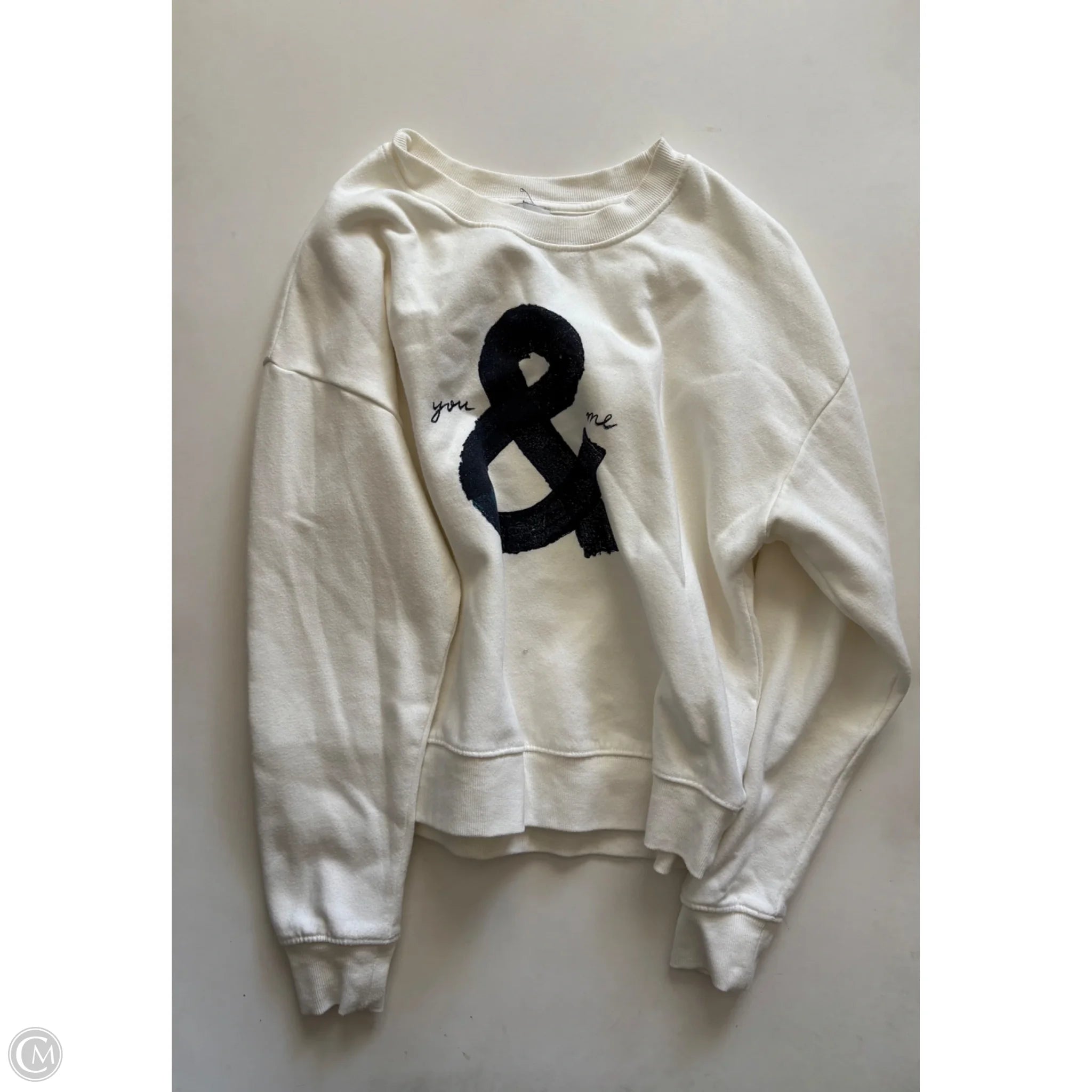 Sweatshirt Crewneck By Maeve In Cream, Size: Xs - Image 1